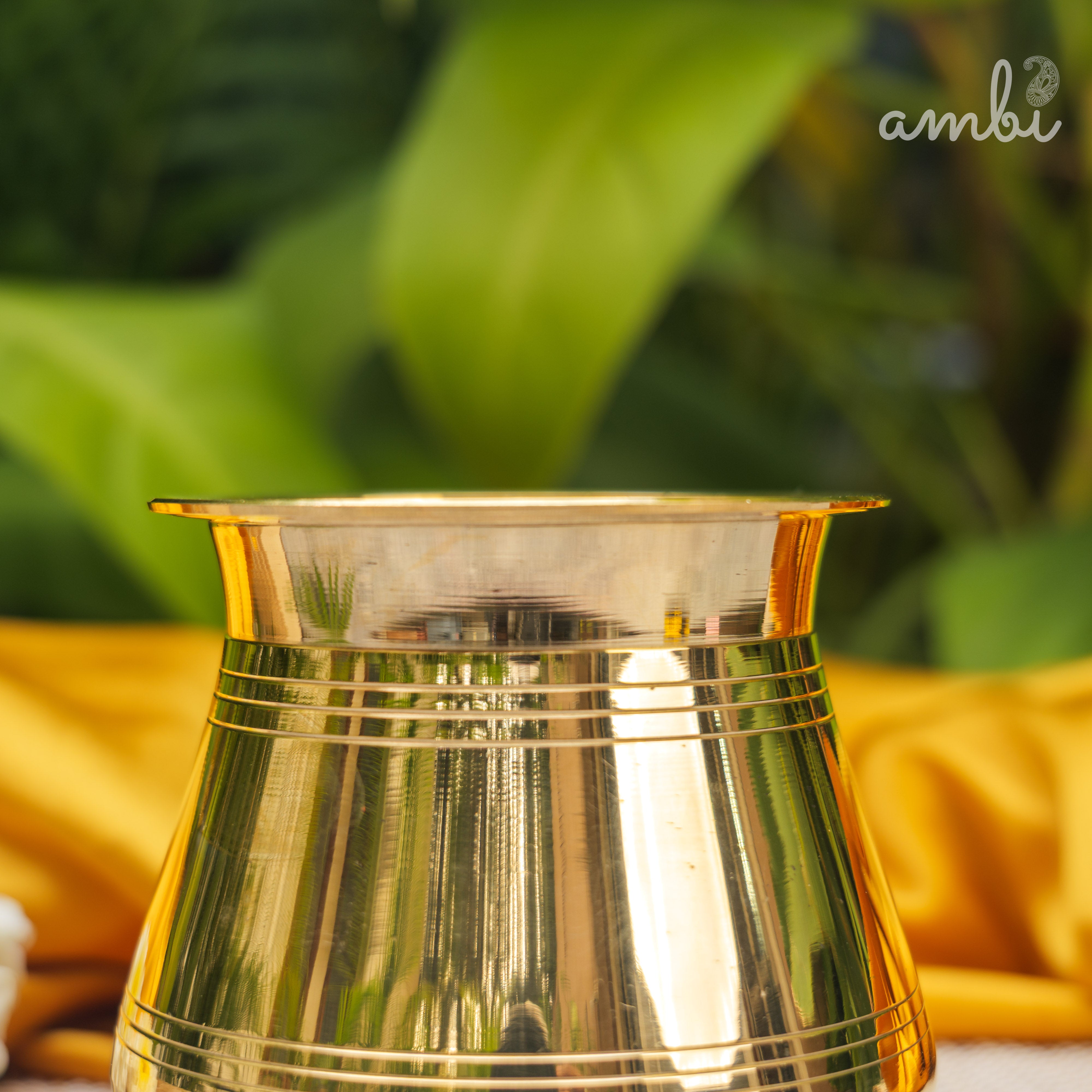 100% Pure Brass Traditional Satari Water Kalash / Lota / Matka - 500 ML
