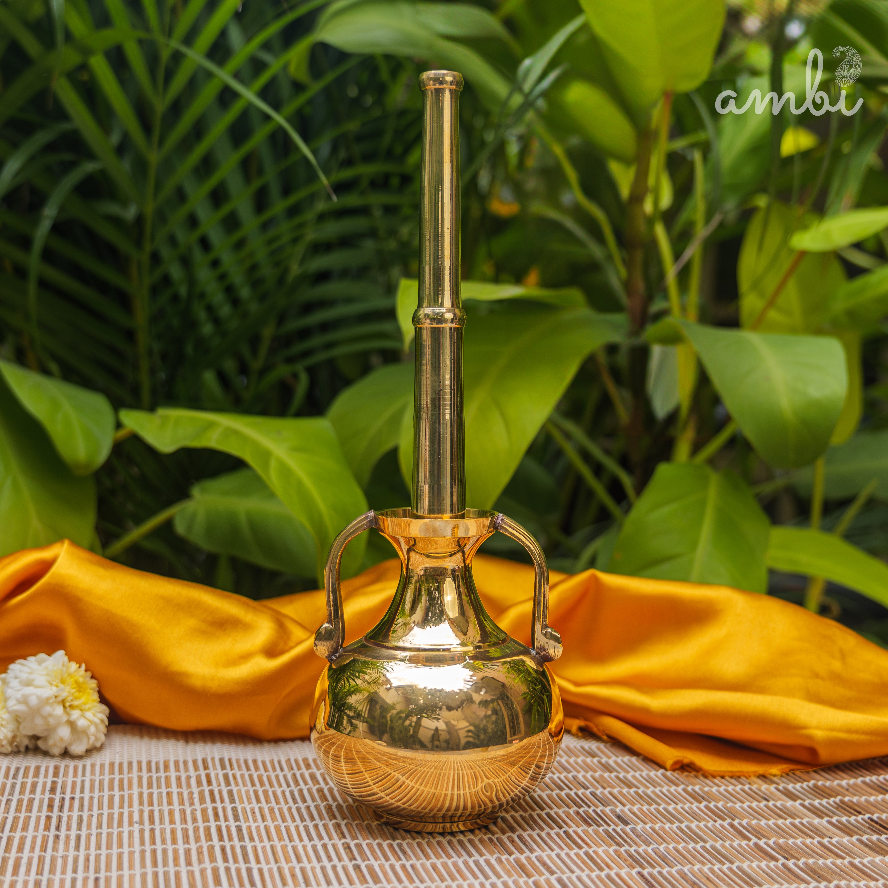 Pure Brass Oil Pot with a Long Pouring Spout - 200ML