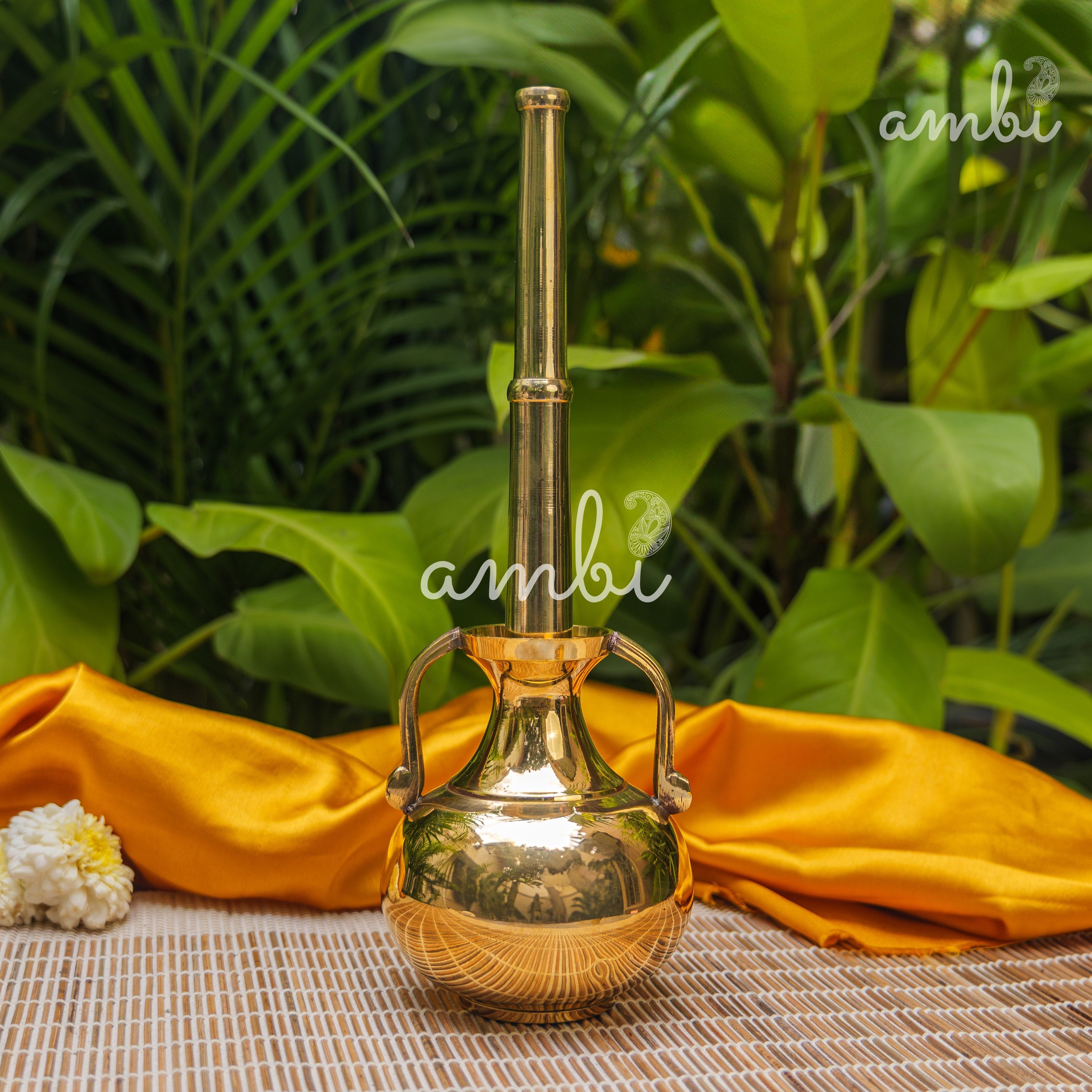 Pure Brass Oil Pot with a Long Pouring Spout - 400ML