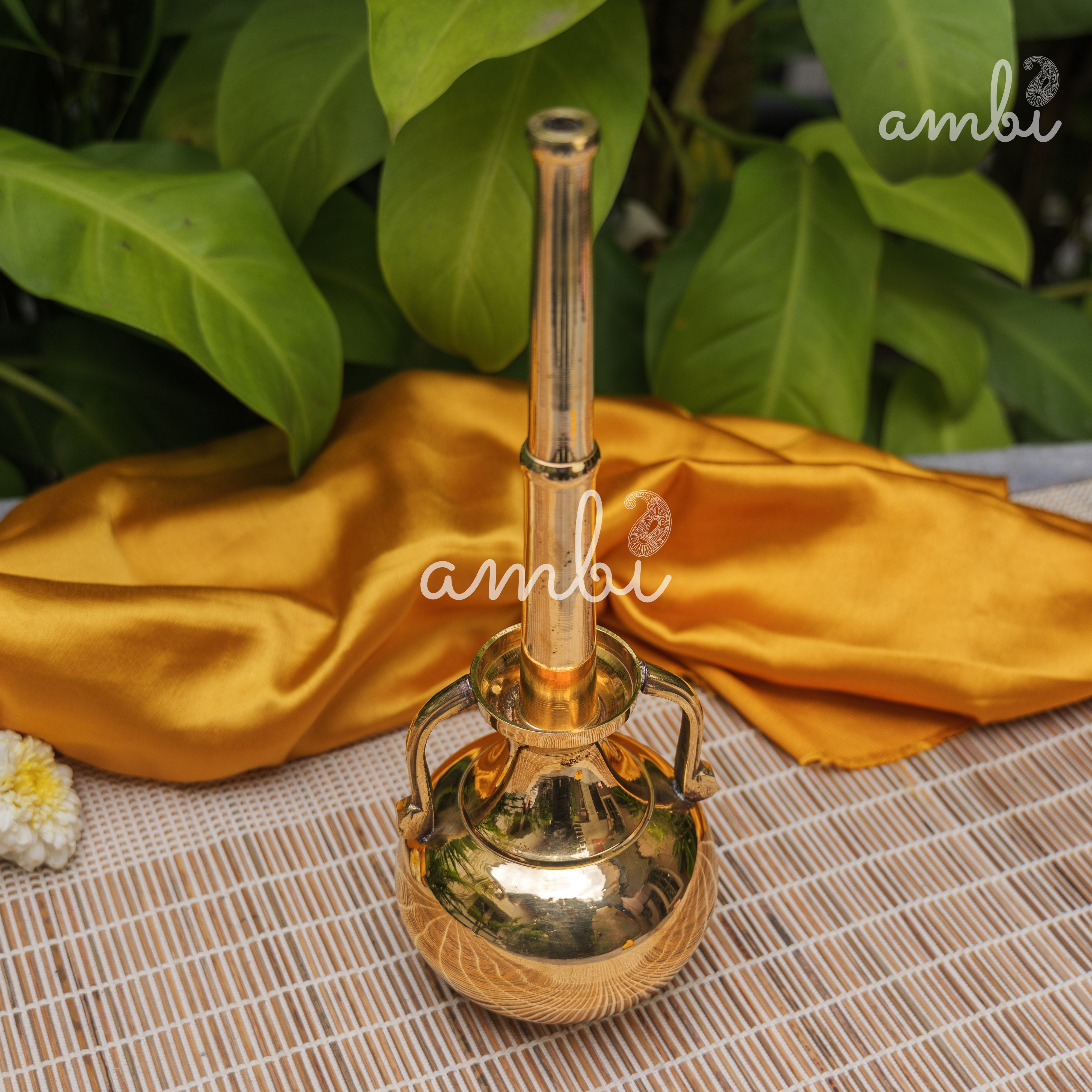 Pure Brass Oil Pot with a Long Pouring Spout - 400ML