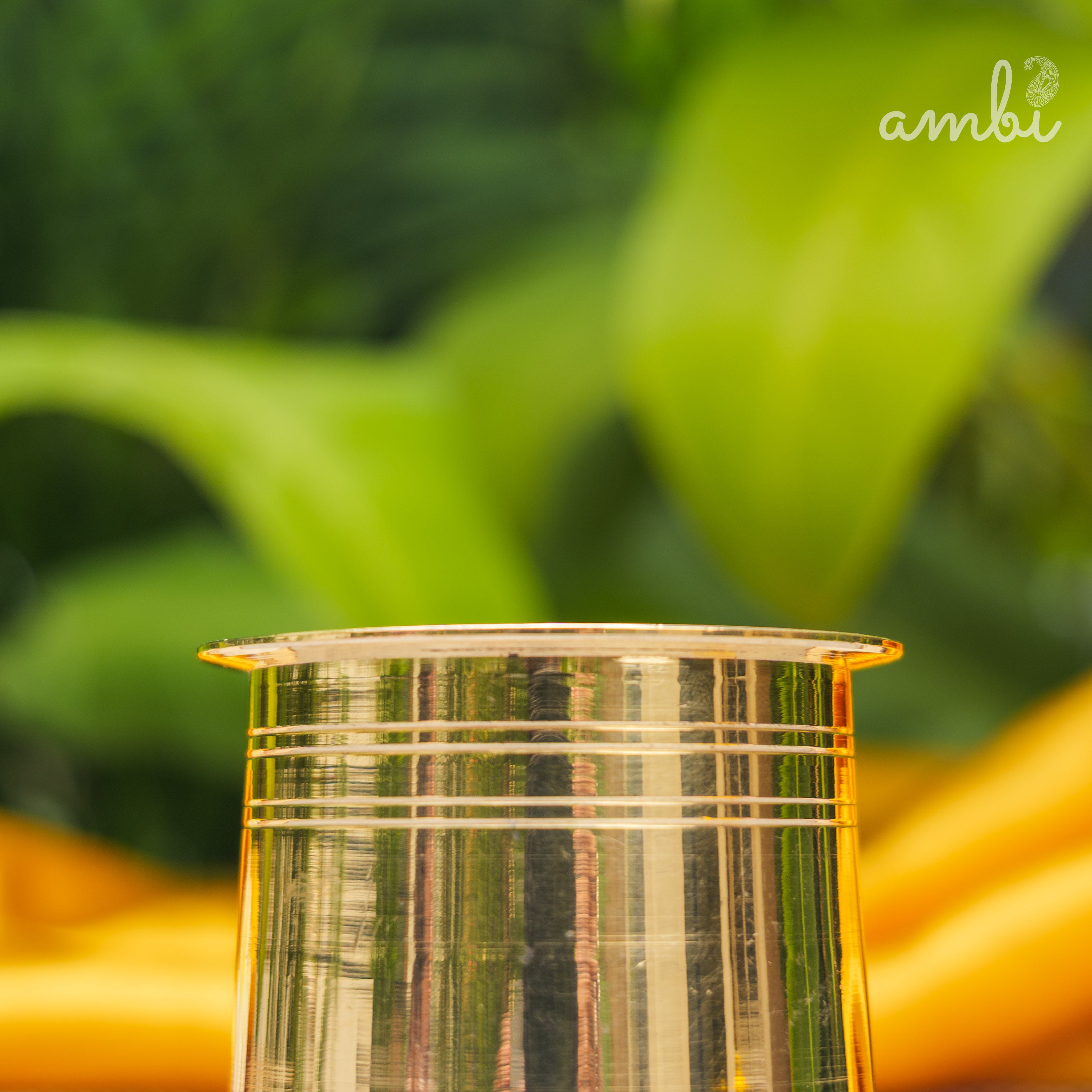 Pure Brass Panch Amrit / Ganga Jal / Suryanamaskar / Abhishek Lota - 275 ML