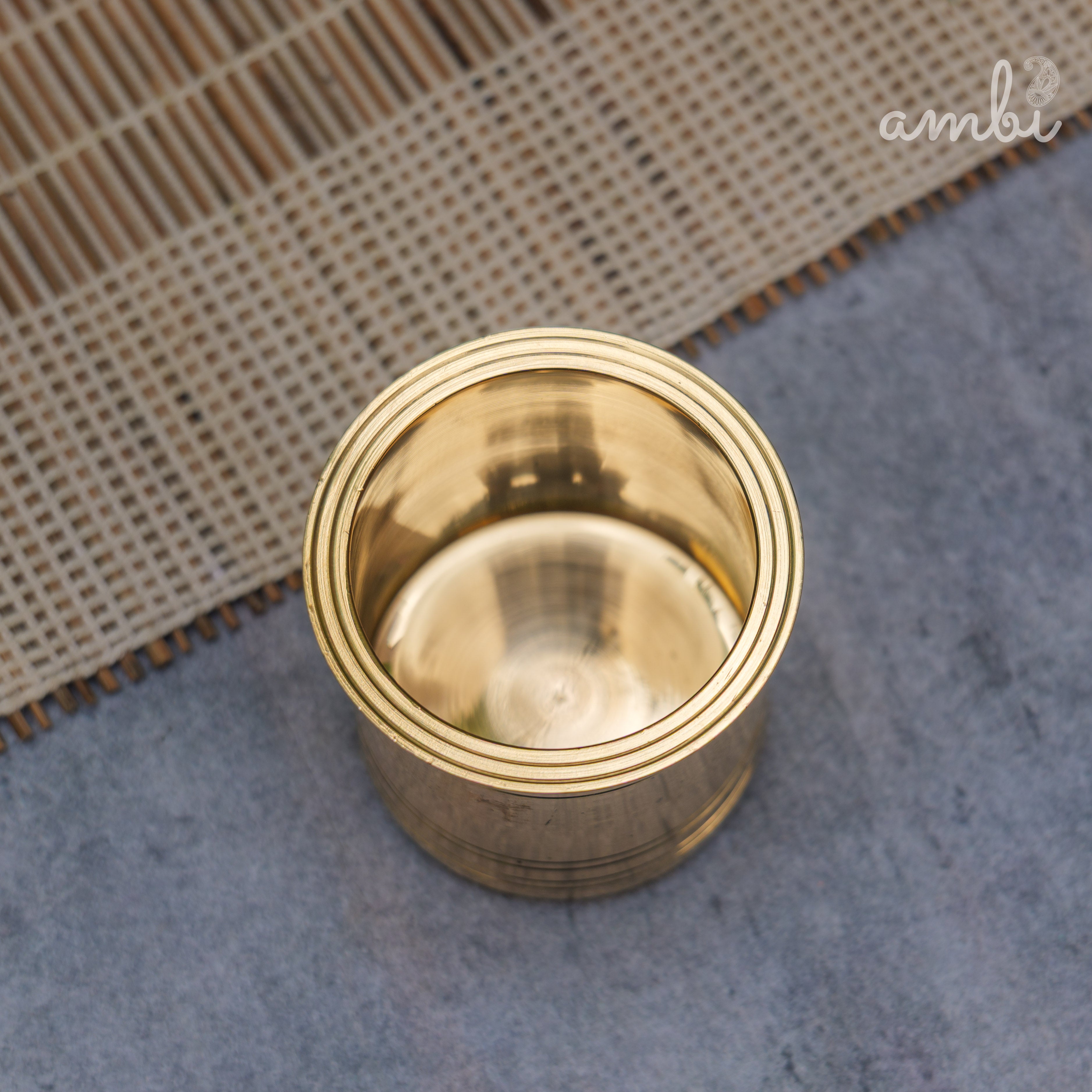 Pure Brass Panch Amrit / Ganga Jal / Suryanamaskar / Abhishek Lota - 275 ML