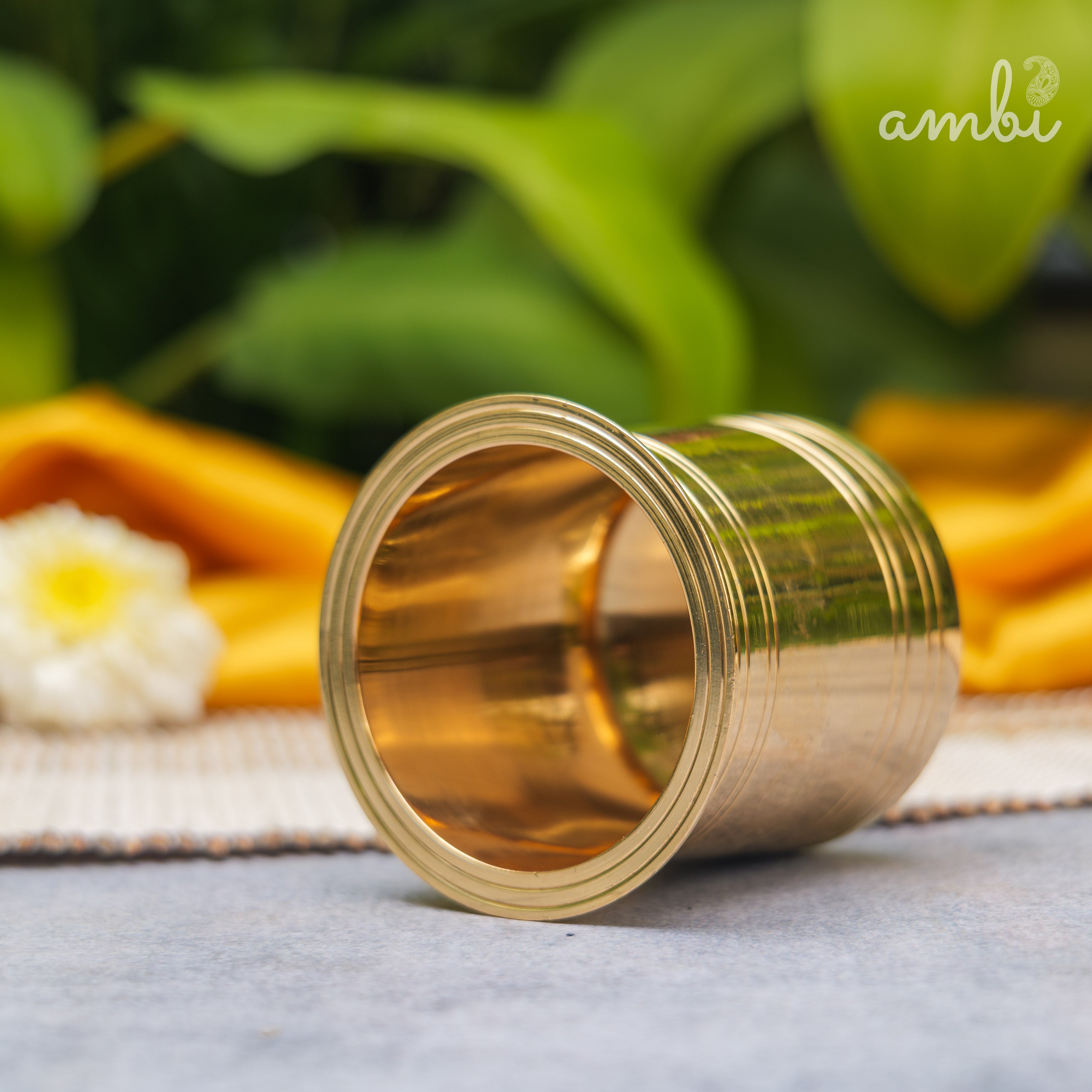Pure Brass Panch Amrit / Ganga Jal / Suryanamaskar / Abhishek Lota - 275 ML