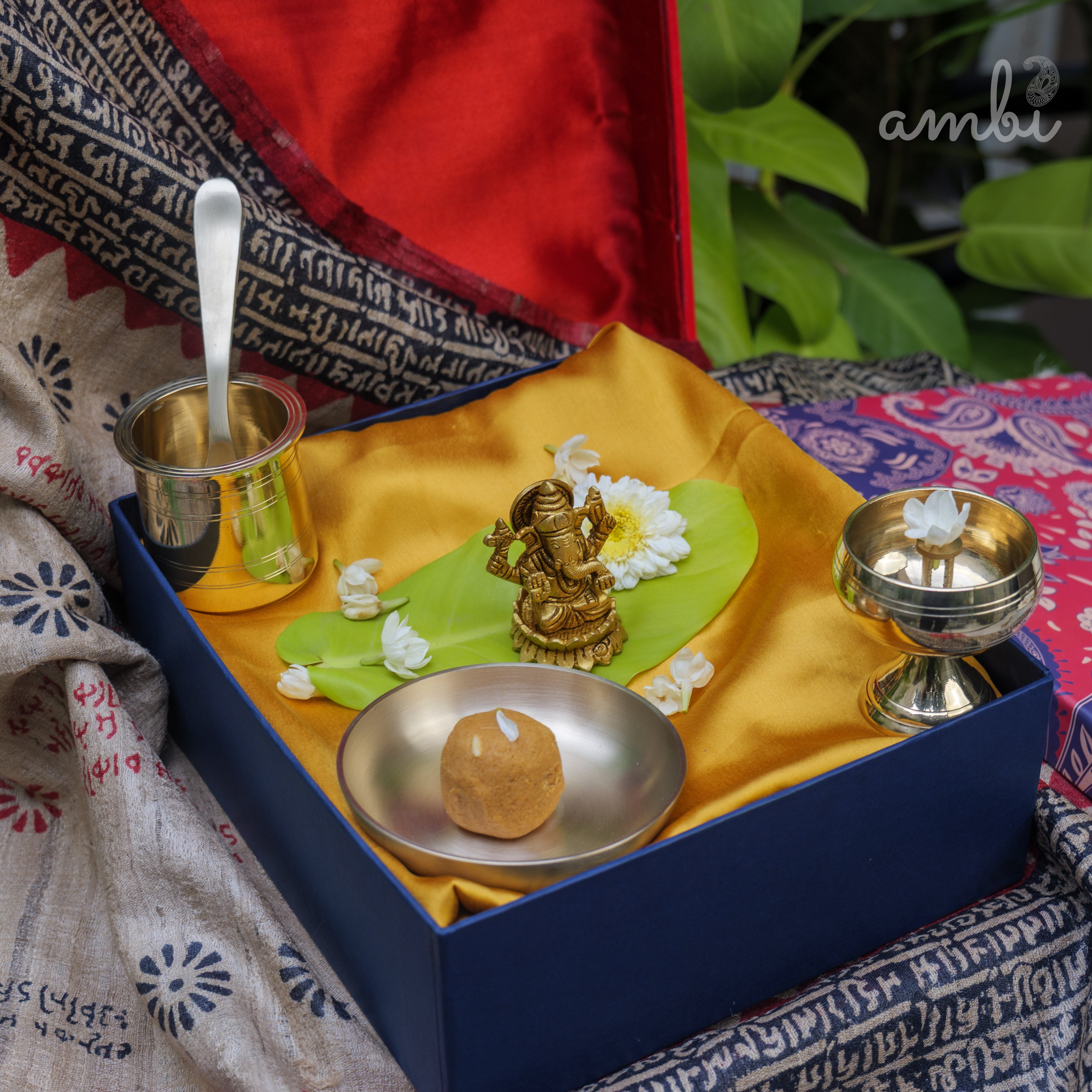 Pure Brass Lord Ganesha Idol - 2.5 inch height