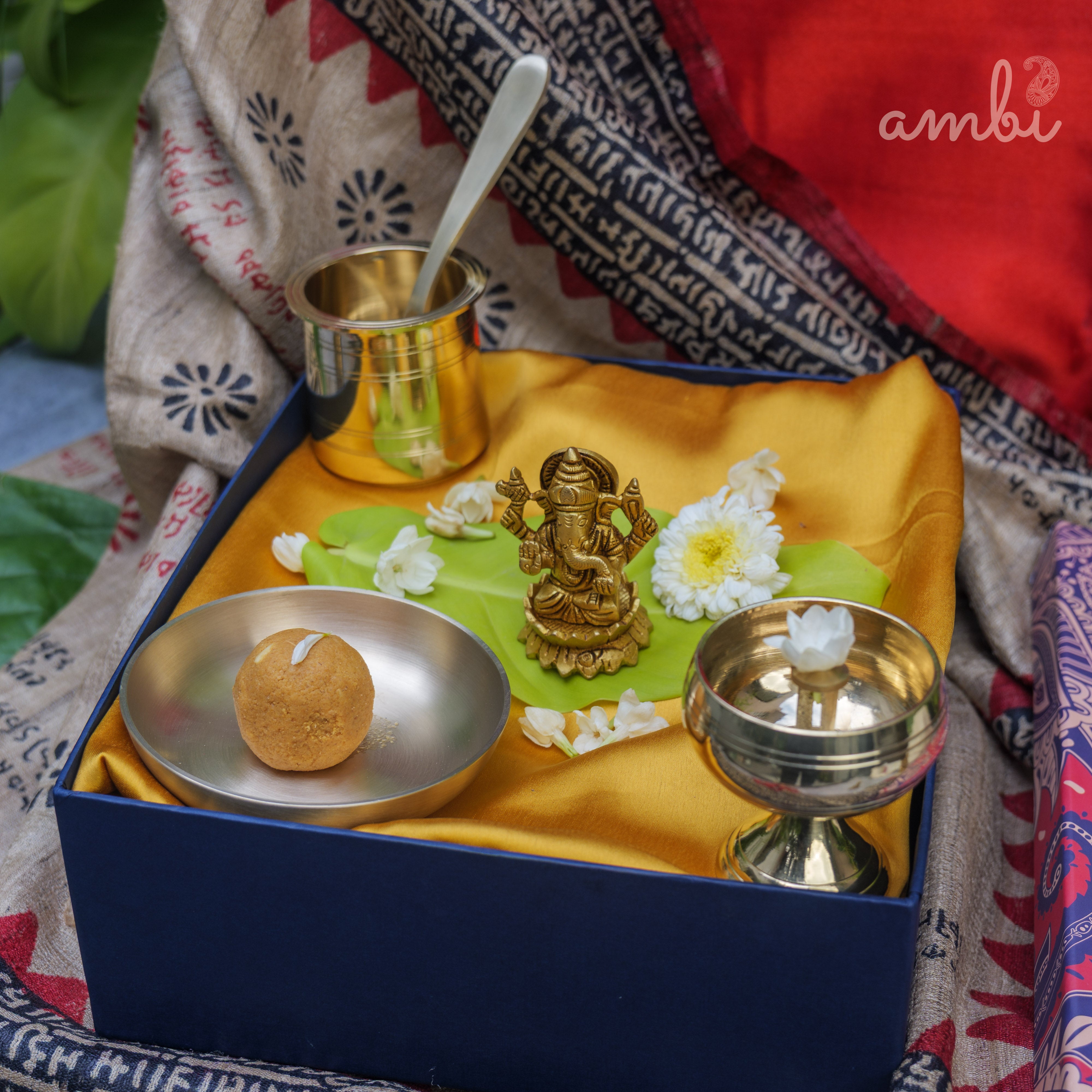 Pure Brass Lord Ganesha Idol - 2.5 inch height