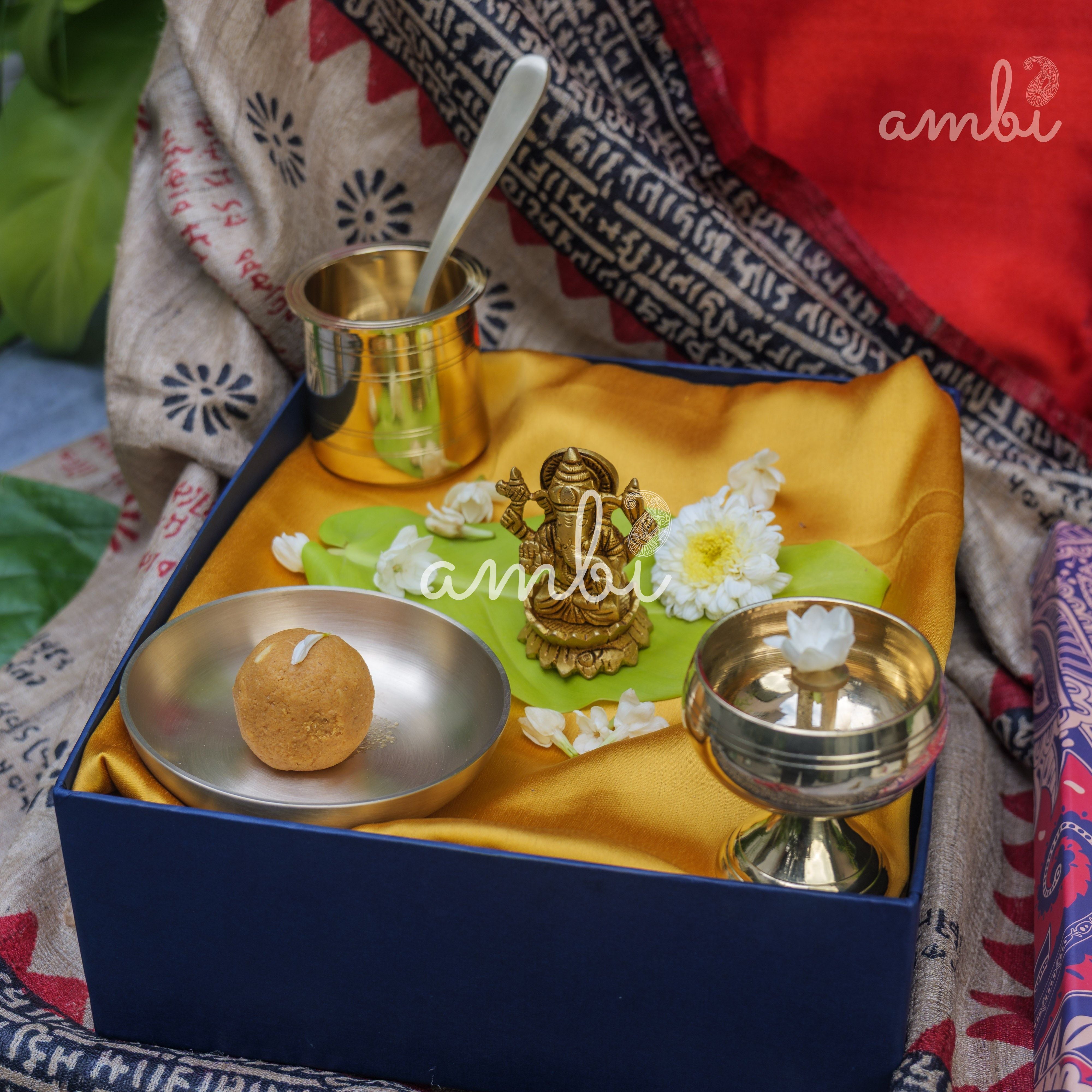 Pure Brass Lord Ganesha Idol - 2.5 inch height