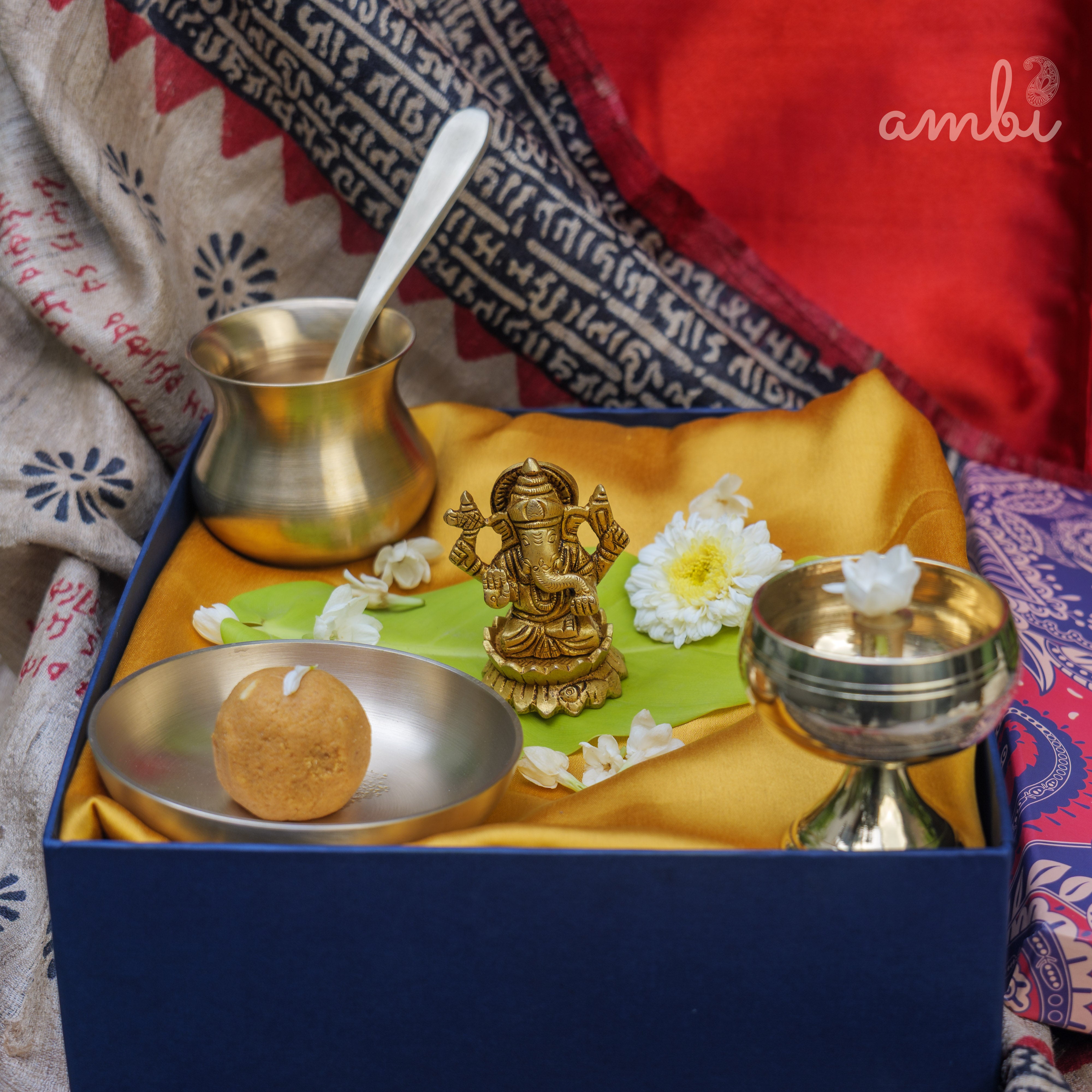 Pure Brass Lord Ganesha Idol - 2.5 inch height