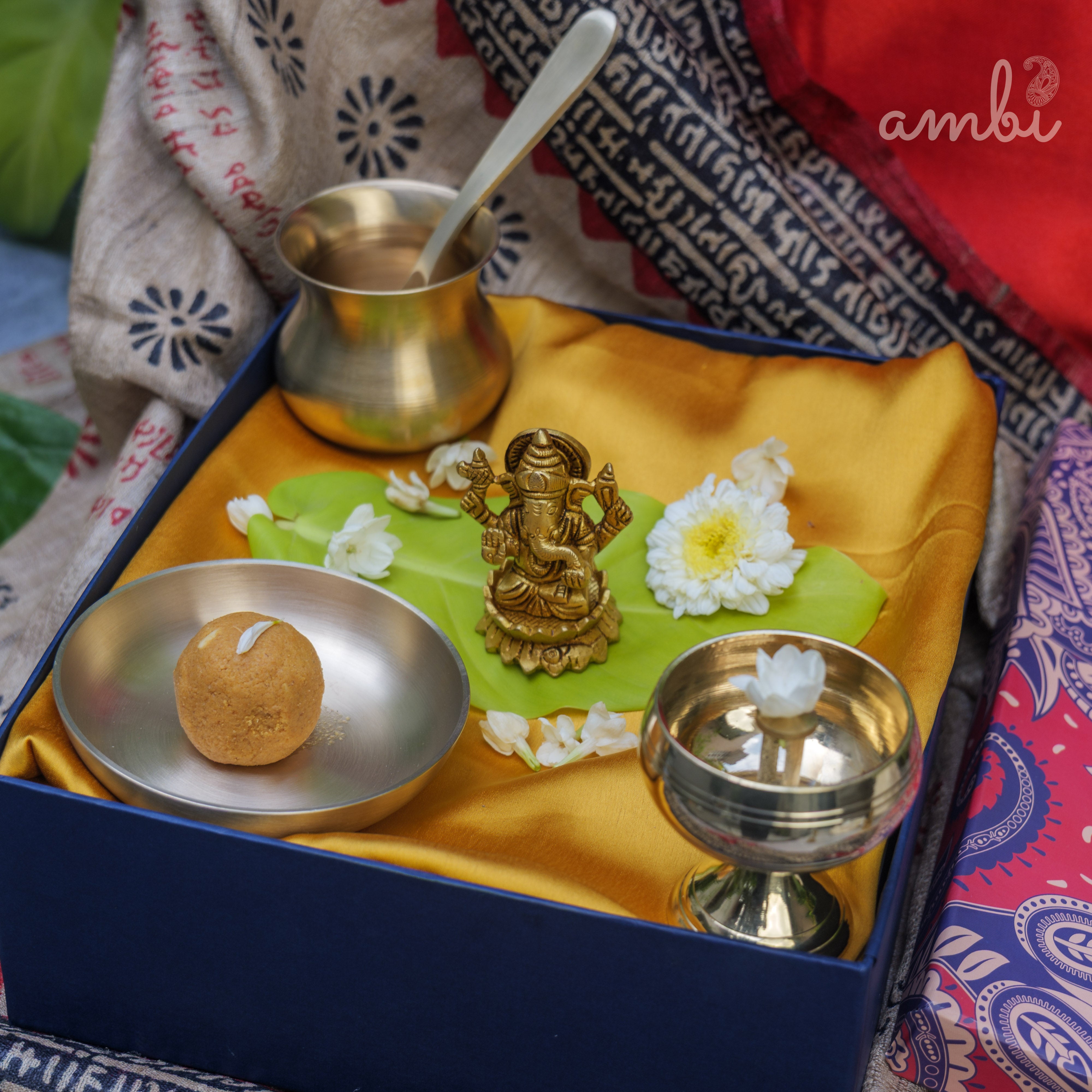 Pure Brass Lord Ganesha Idol - 2.5 inch height