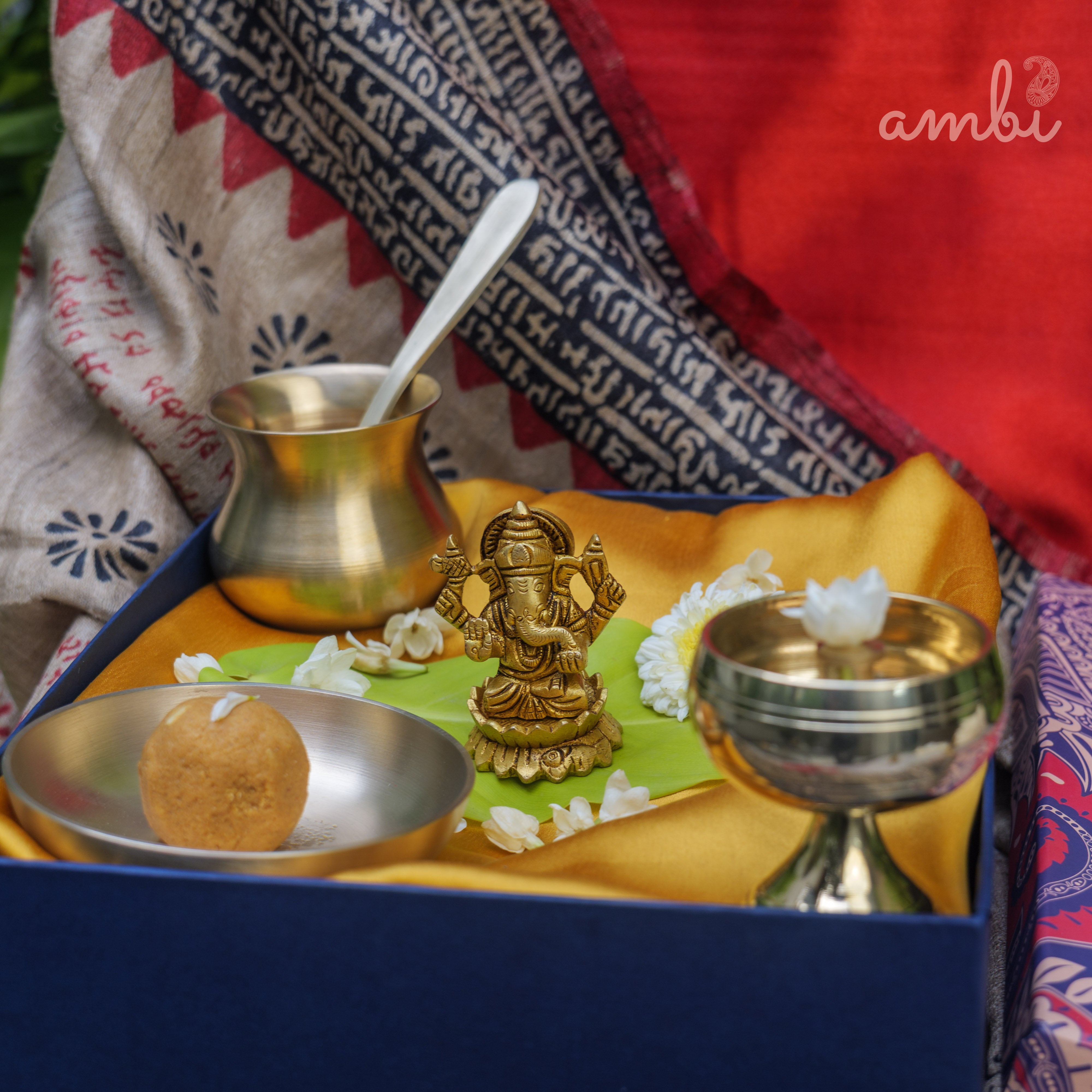 Pure Brass Lord Ganesha Idol - 2.5 inch height