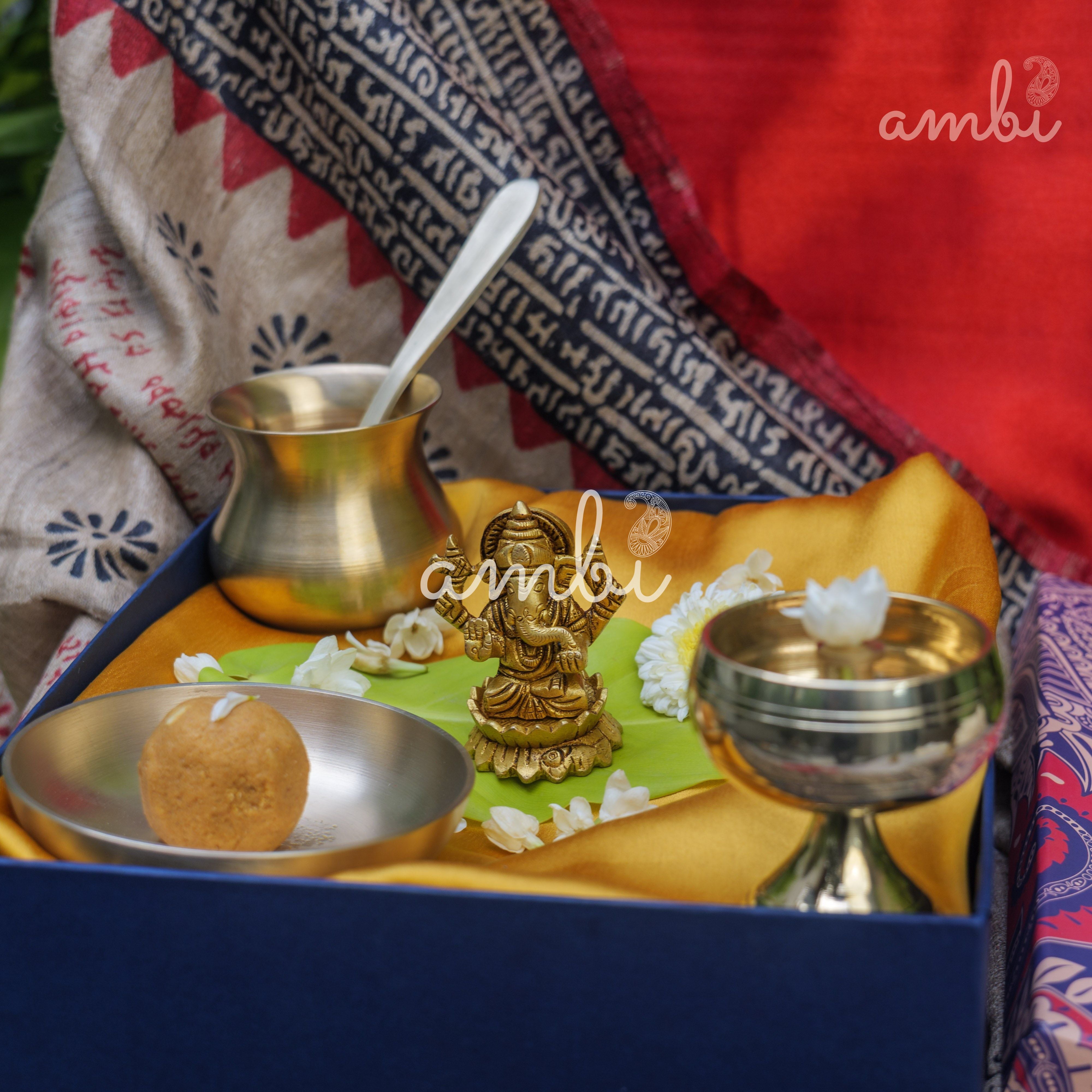 Pure Brass Lord Ganesha Idol - 2.5 inch height