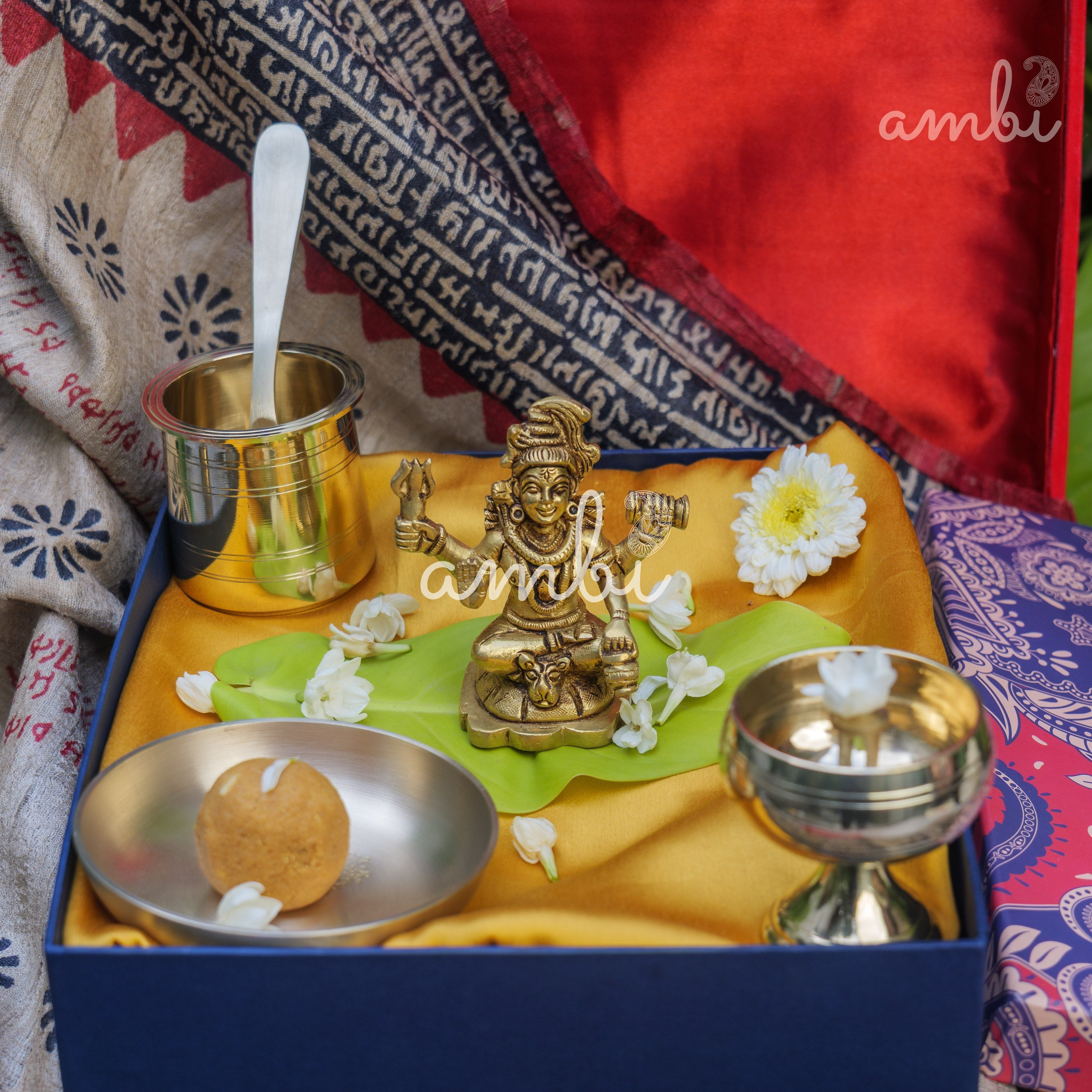 Pure Brass Lord Shiva Idol - 2.6 inch height