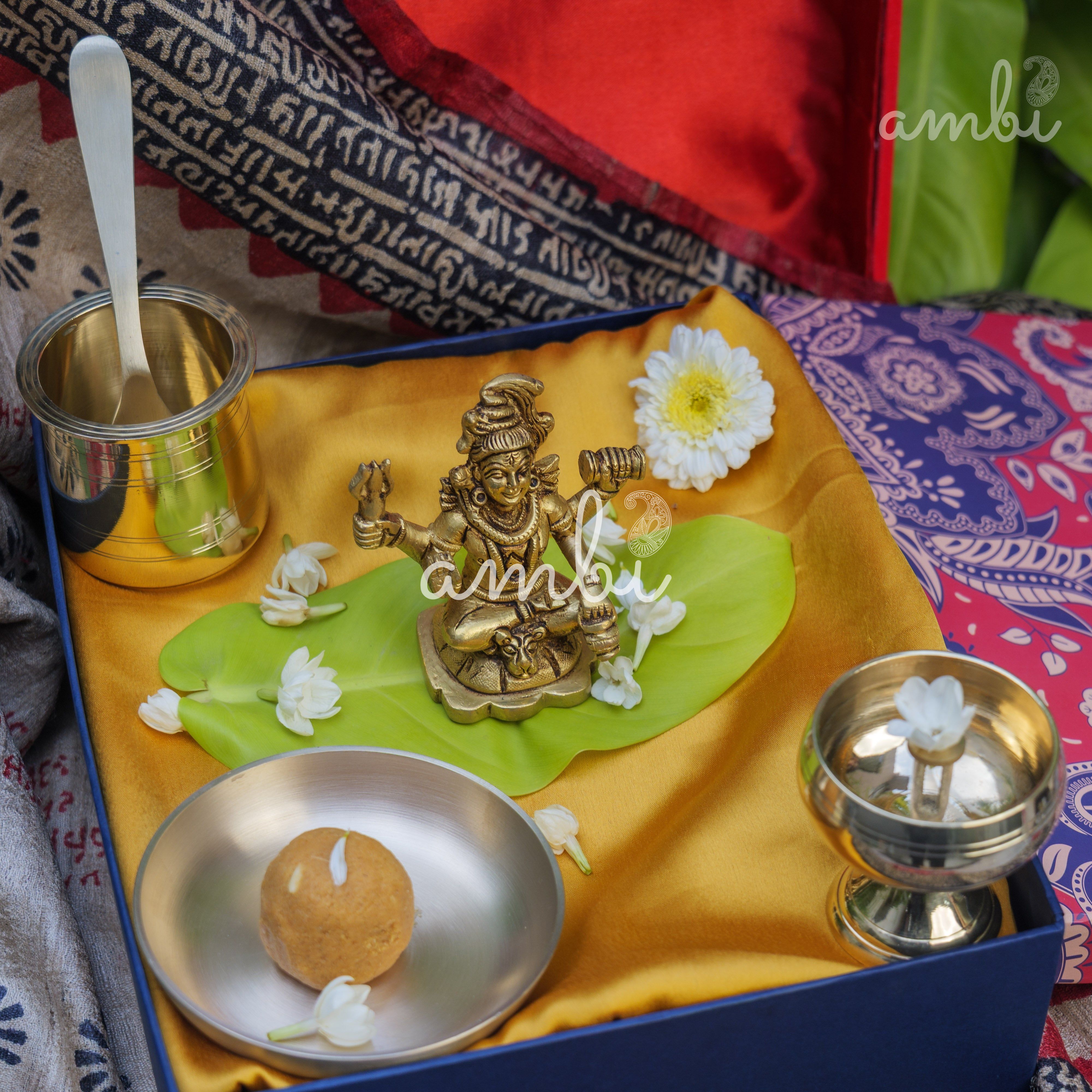 Pure Brass Lord Shiva Idol - 2.6 inch height