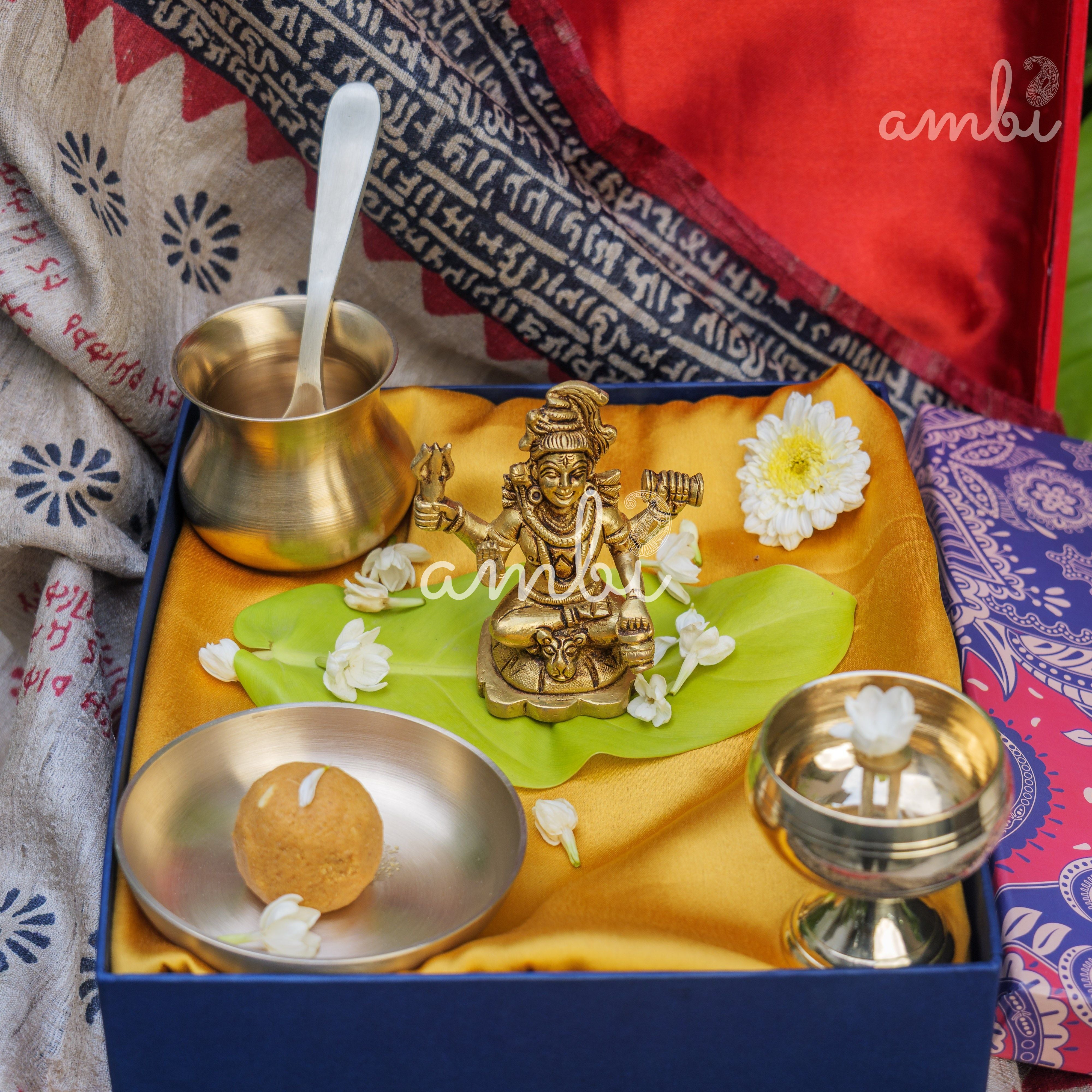 Pure Brass Lord Shiva Idol - 2.6 inch height