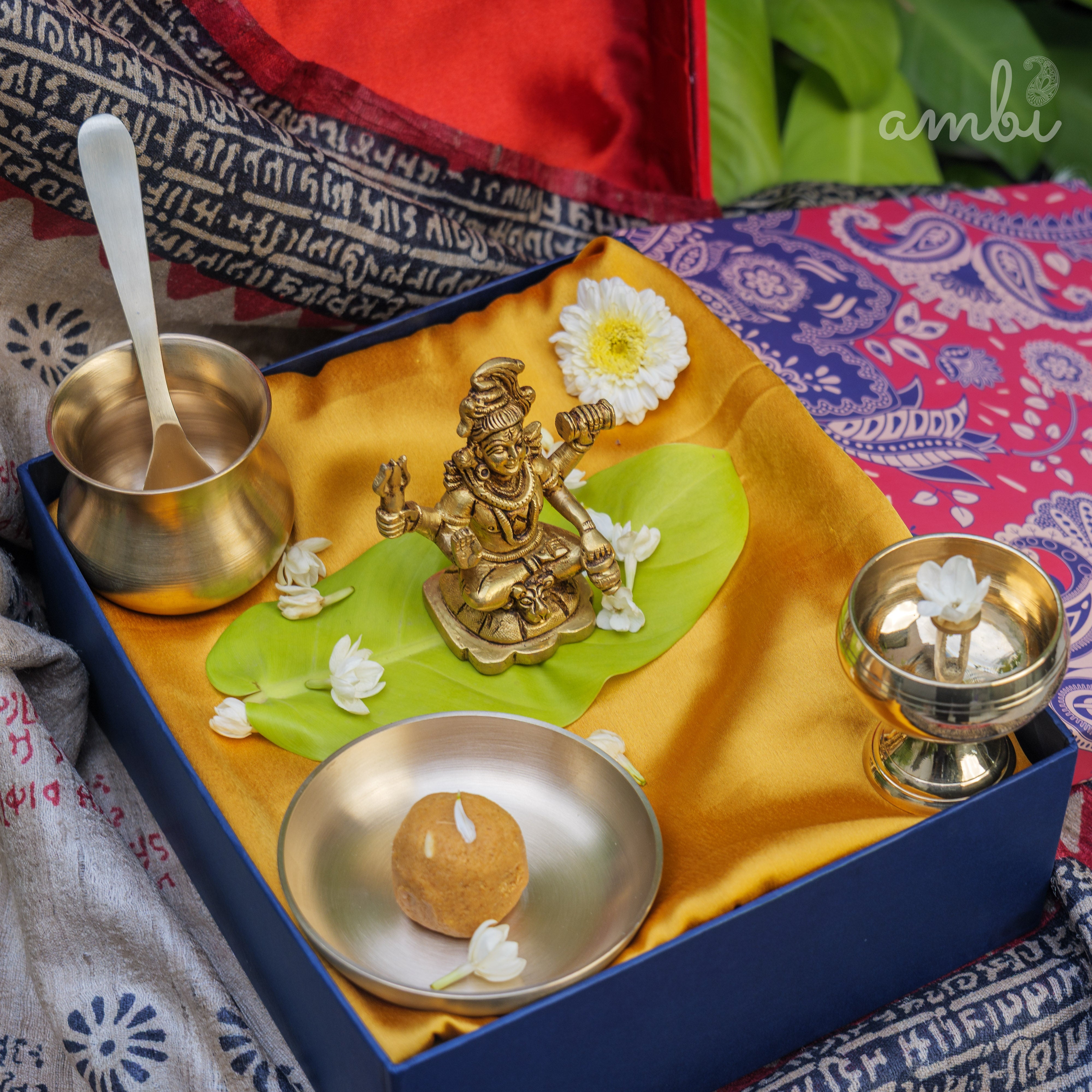 Pure Brass Lord Shiva Idol - 3.6 inch height - Heavy Make