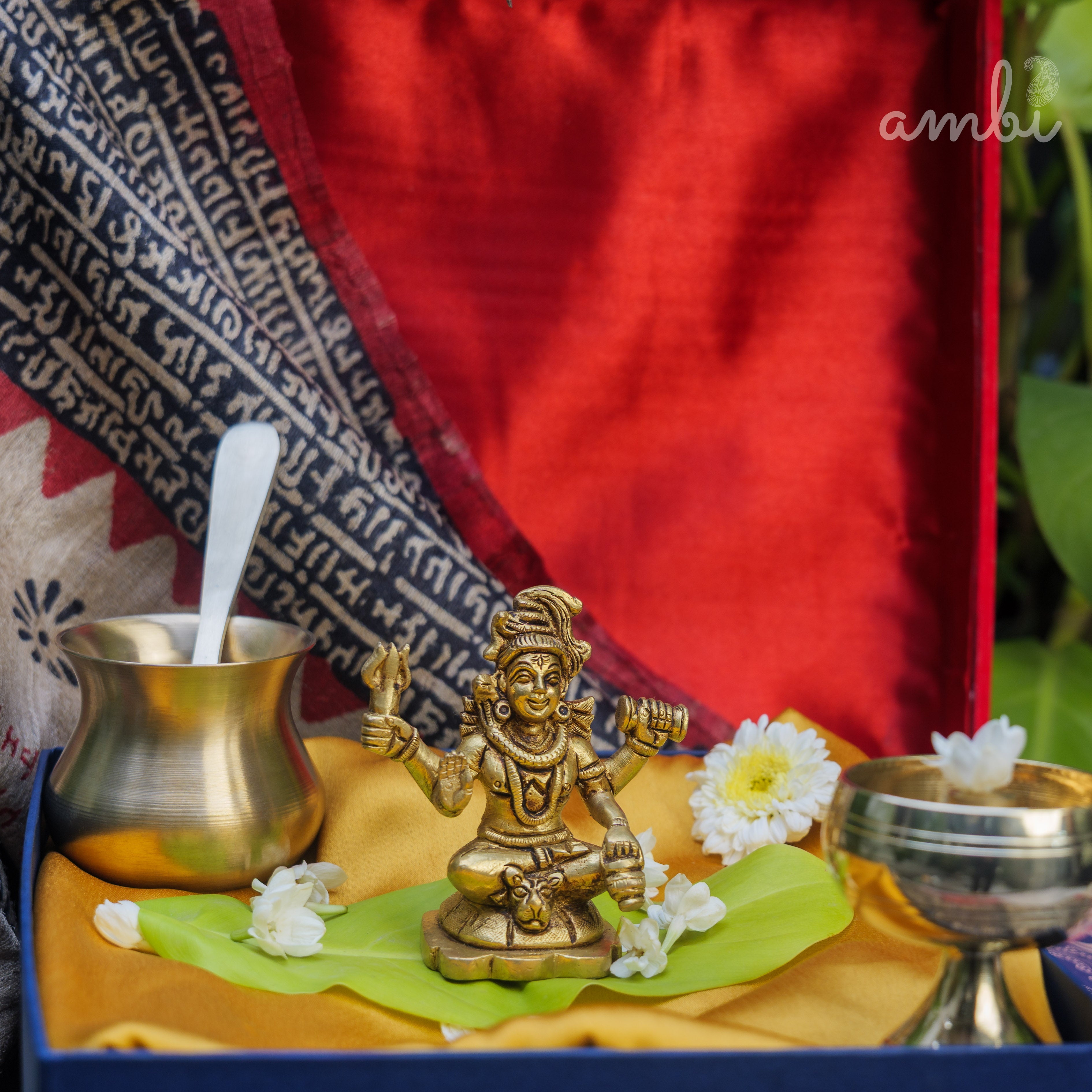 Pure Brass Lord Shiva Idol - 3.6 inch height - Heavy Make