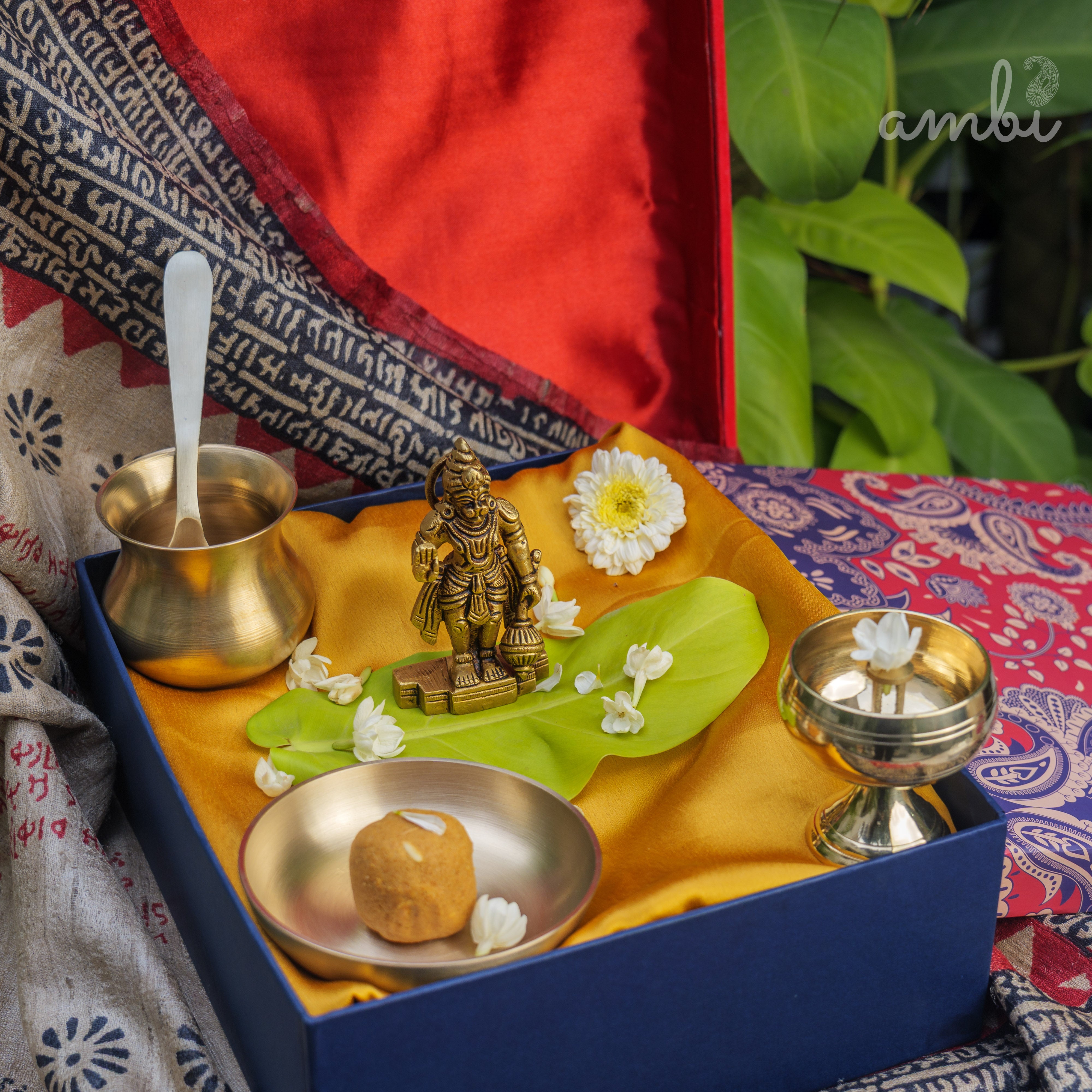 Pure Brass Lord Hanuman Idol - 3.8 inch height