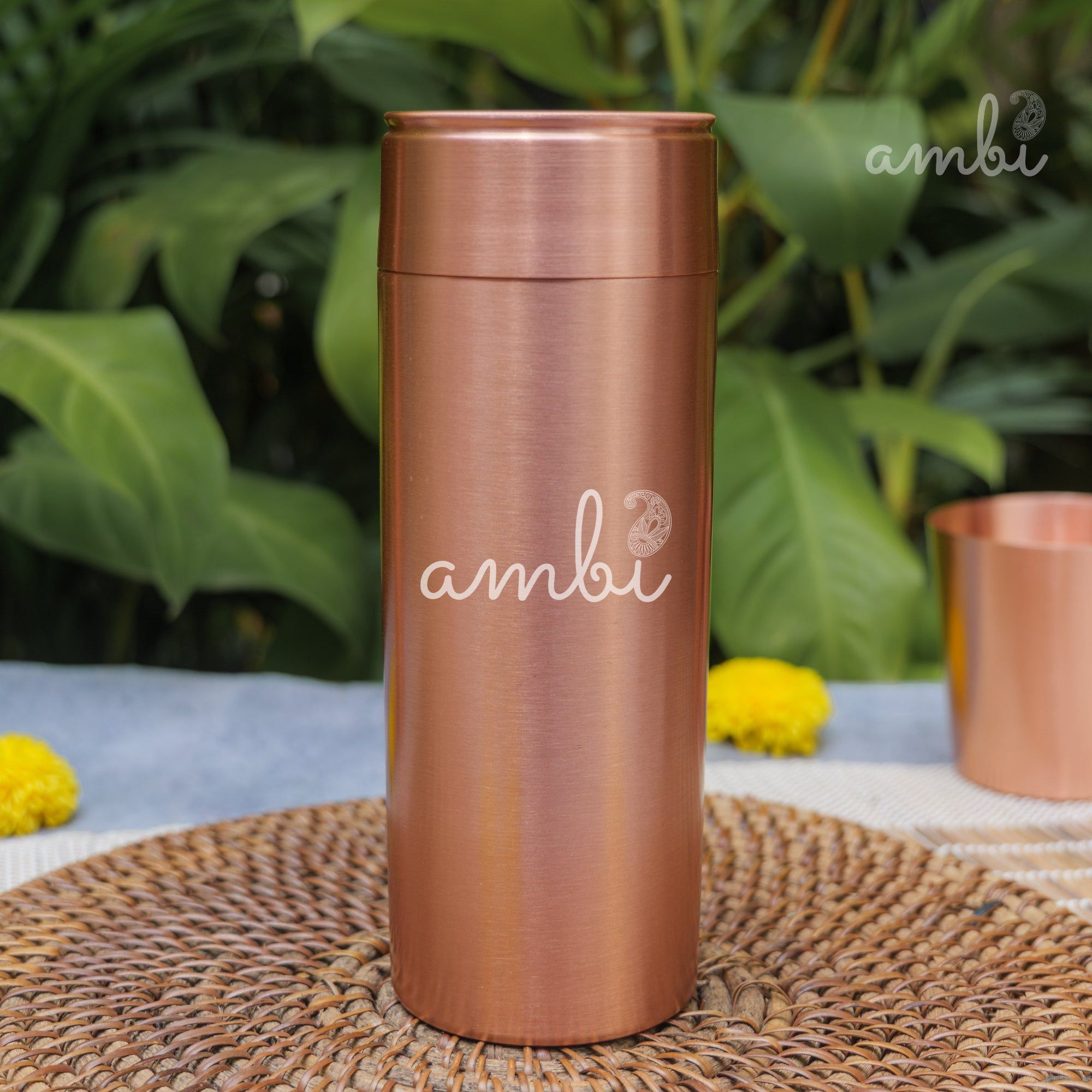 Ambi Pure Heavy Make Classy Copper Water Bottle - 700 ML