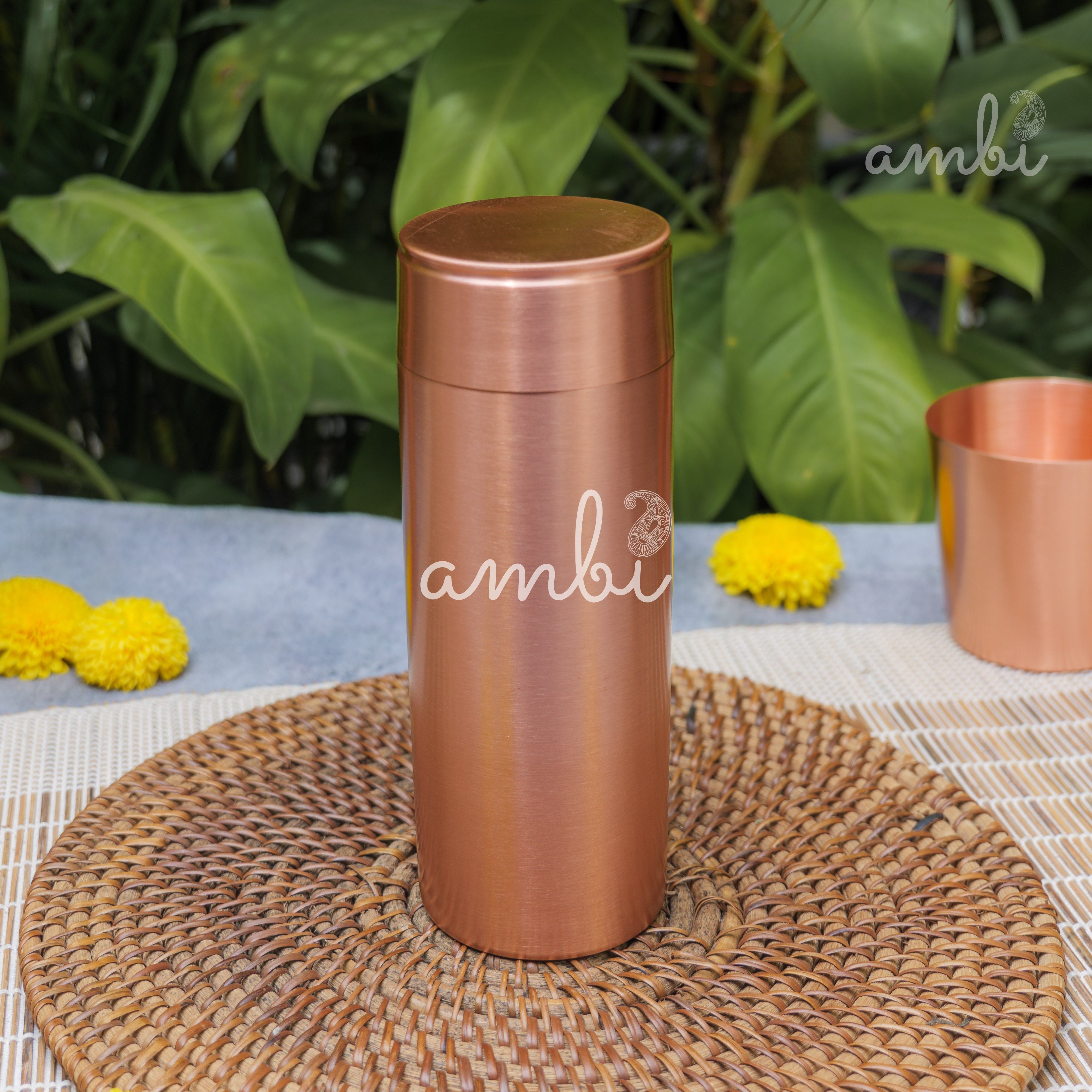 Ambi Pure Heavy Make Classy Copper Water Bottle - 700 ML