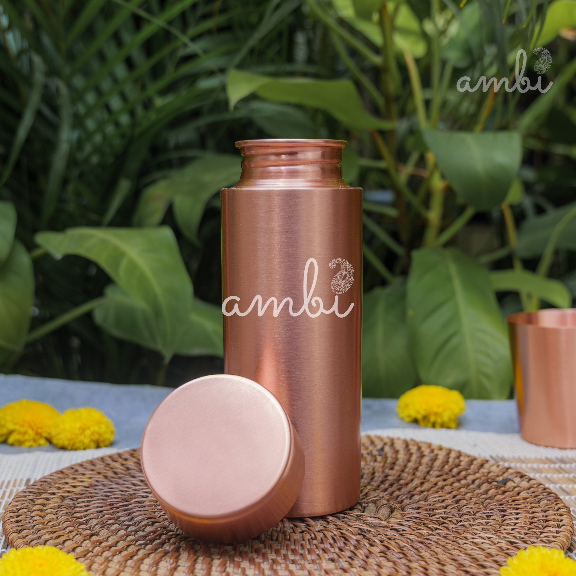 Ambi Pure Heavy Make Classy Copper Water Bottle - 700 ML