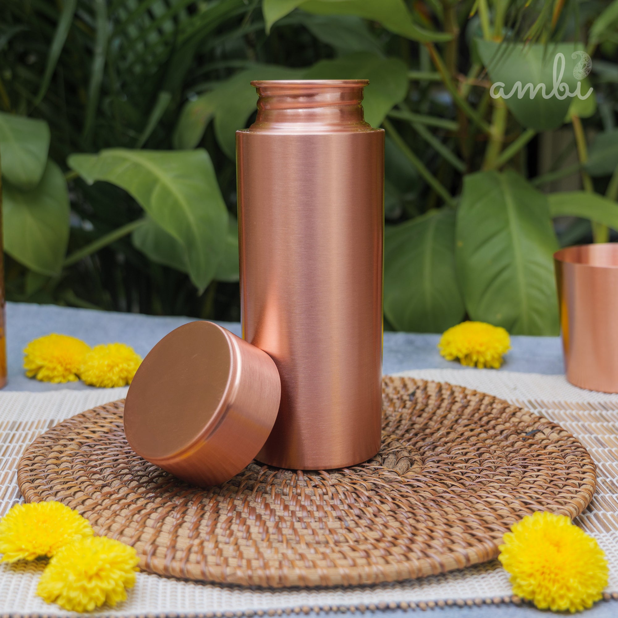 Ambi Pure Heavy Make Classy Copper Water Bottle - 700 ML