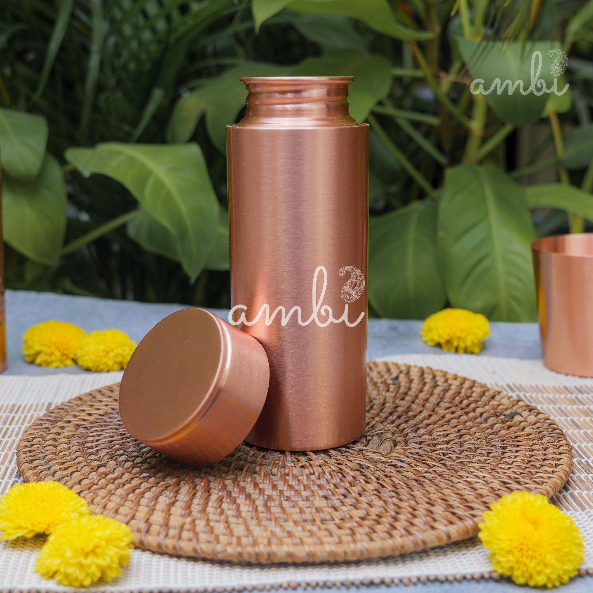 Ambi Pure Heavy Make Classy Copper Water Bottle - 700 ML