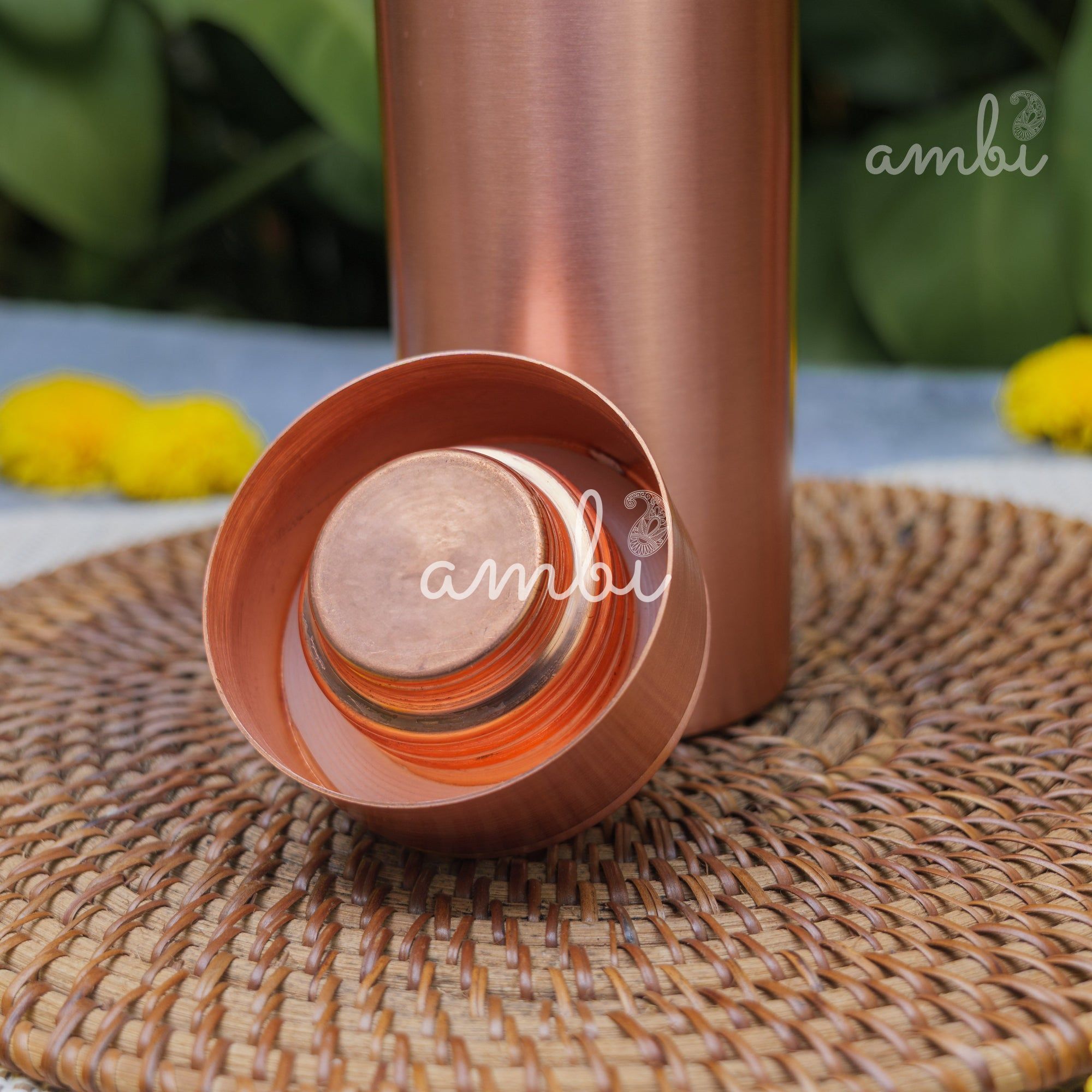 Ambi Pure Heavy Make Classy Copper Water Bottle - 700 ML