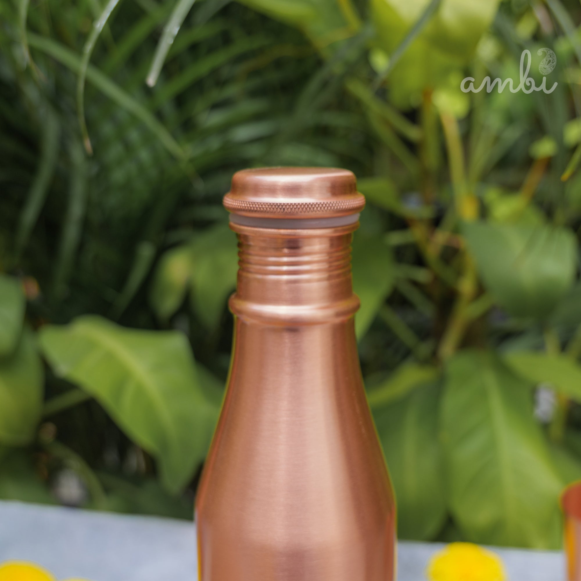 Ambi Pure Elegant Conical Copper Water Bottle - 900 ML