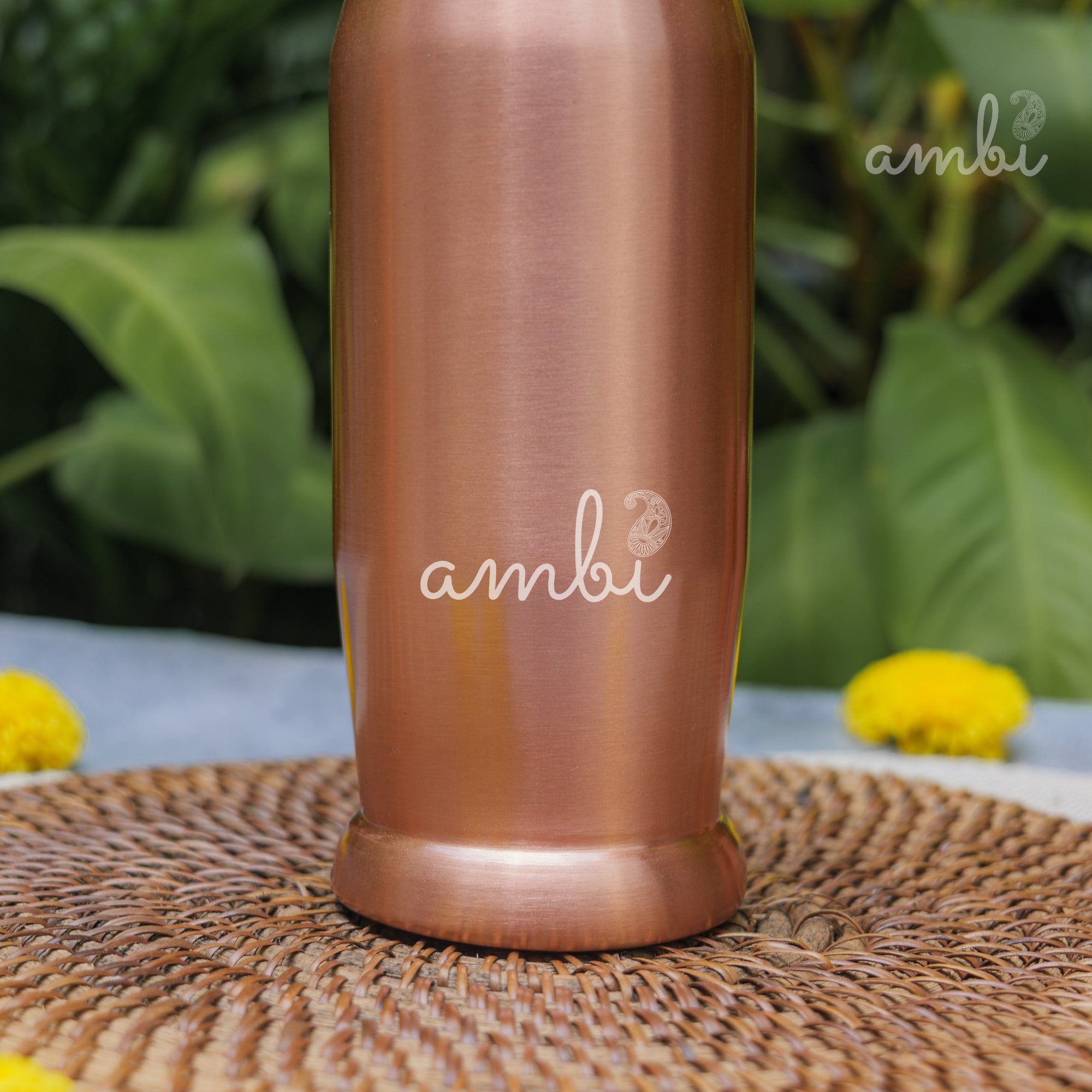 Ambi Pure Elegant Conical Copper Water Bottle - 900 ML