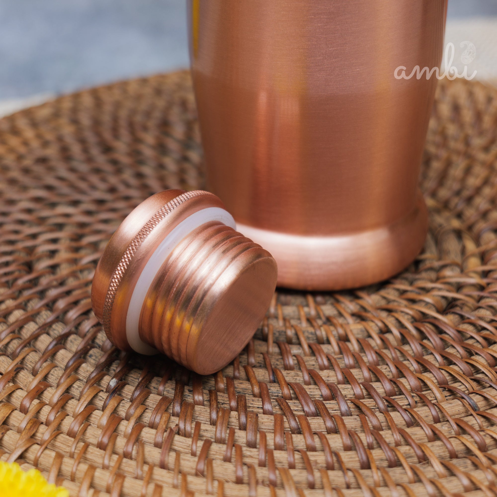 Ambi Pure Elegant Conical Copper Water Bottle - 900 ML
