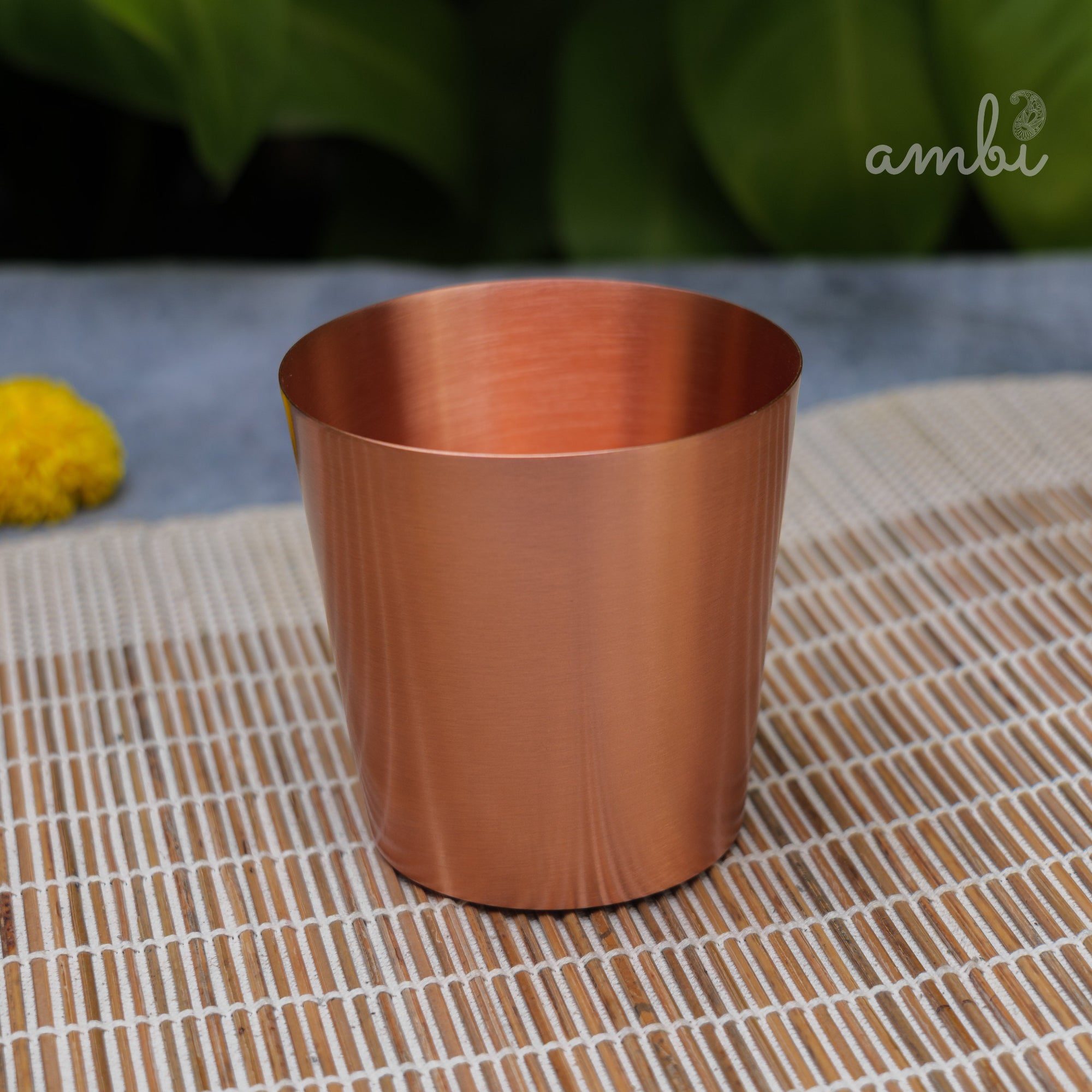 Ambi Elegant Traditional Pure Copper Taper Glass - 300 ML