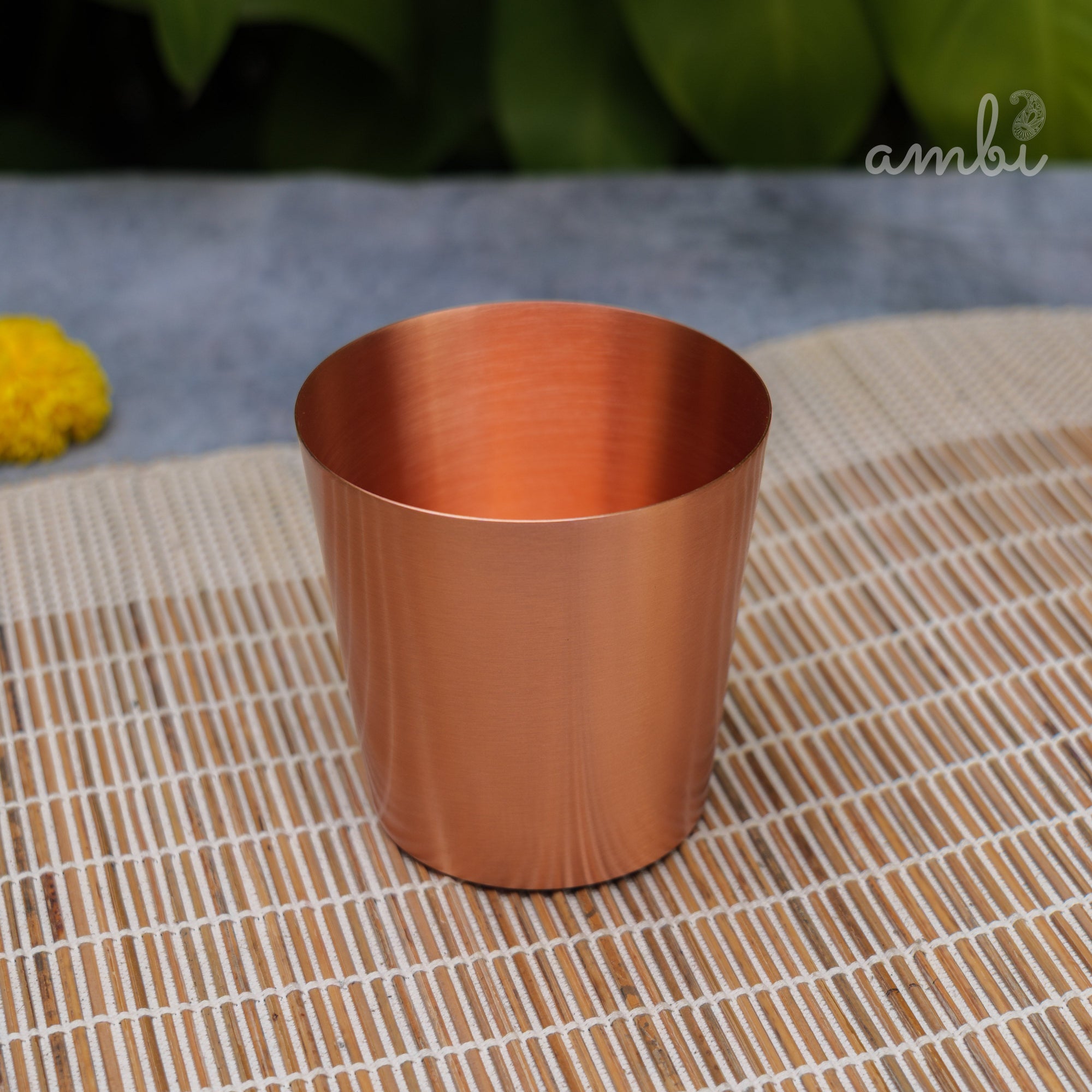 Ambi Elegant Traditional Pure Copper Taper Glass - 300 ML