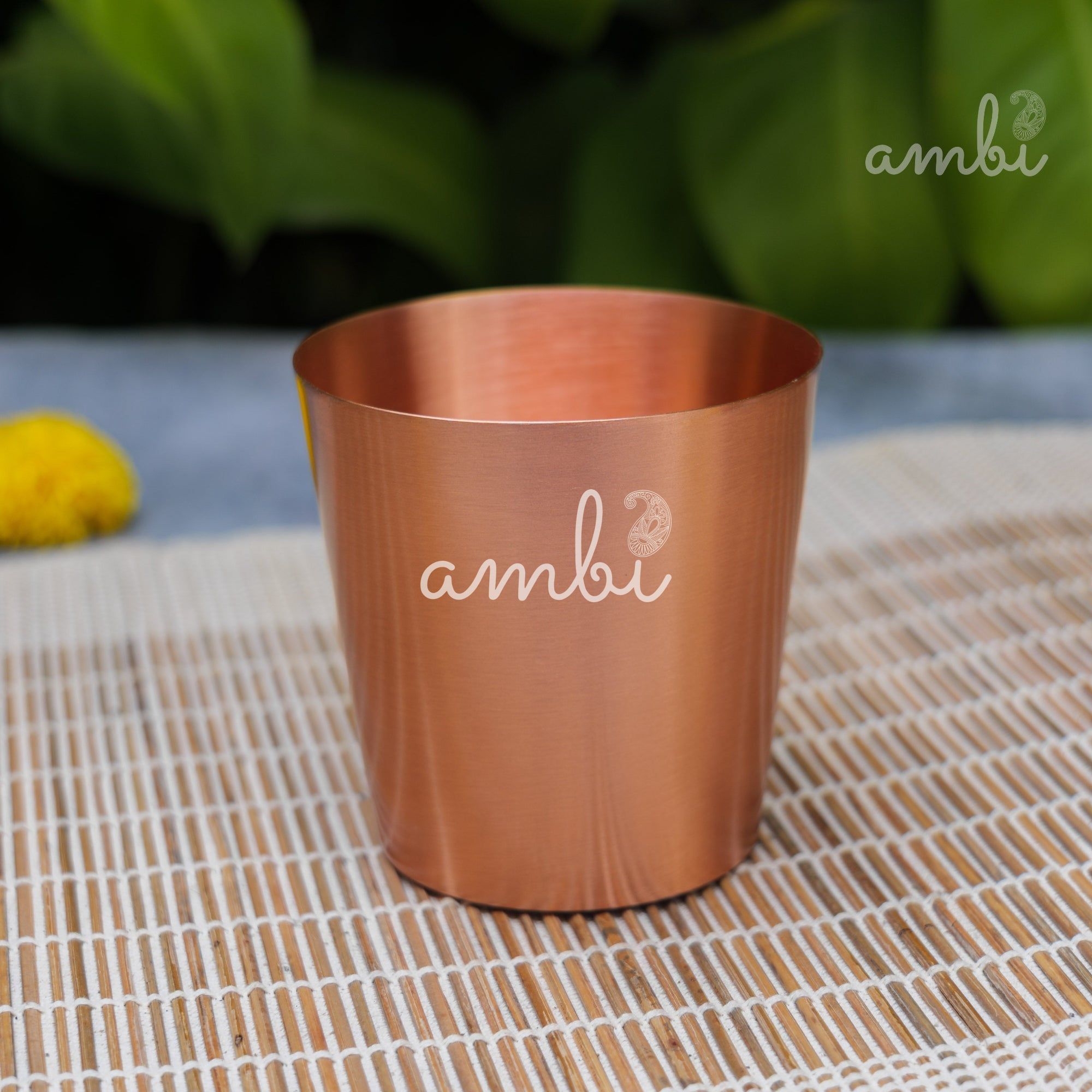 Ambi Elegant Traditional Pure Copper Taper Glass - 300 ML