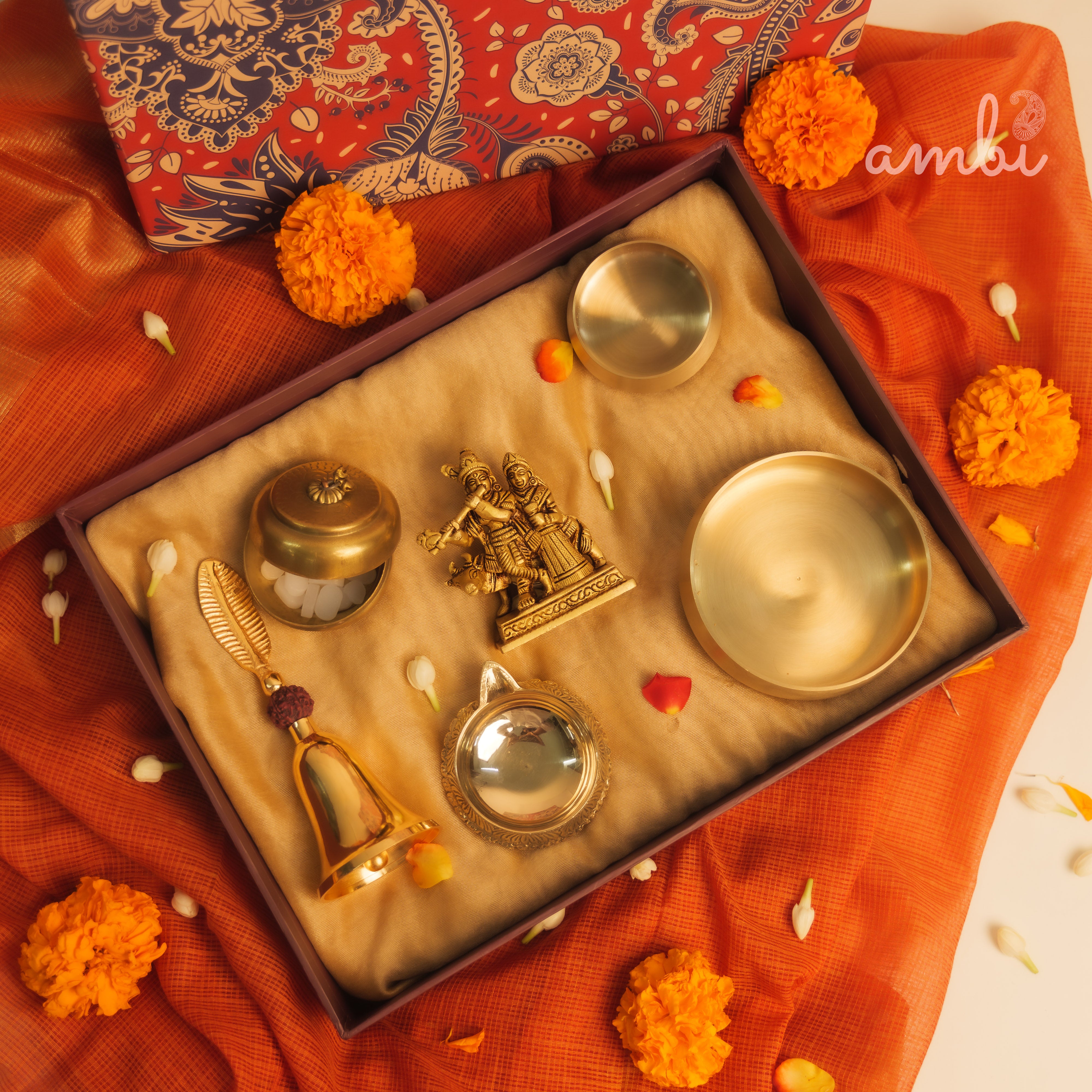 Pure Brass Idols - Customisable Gift Box