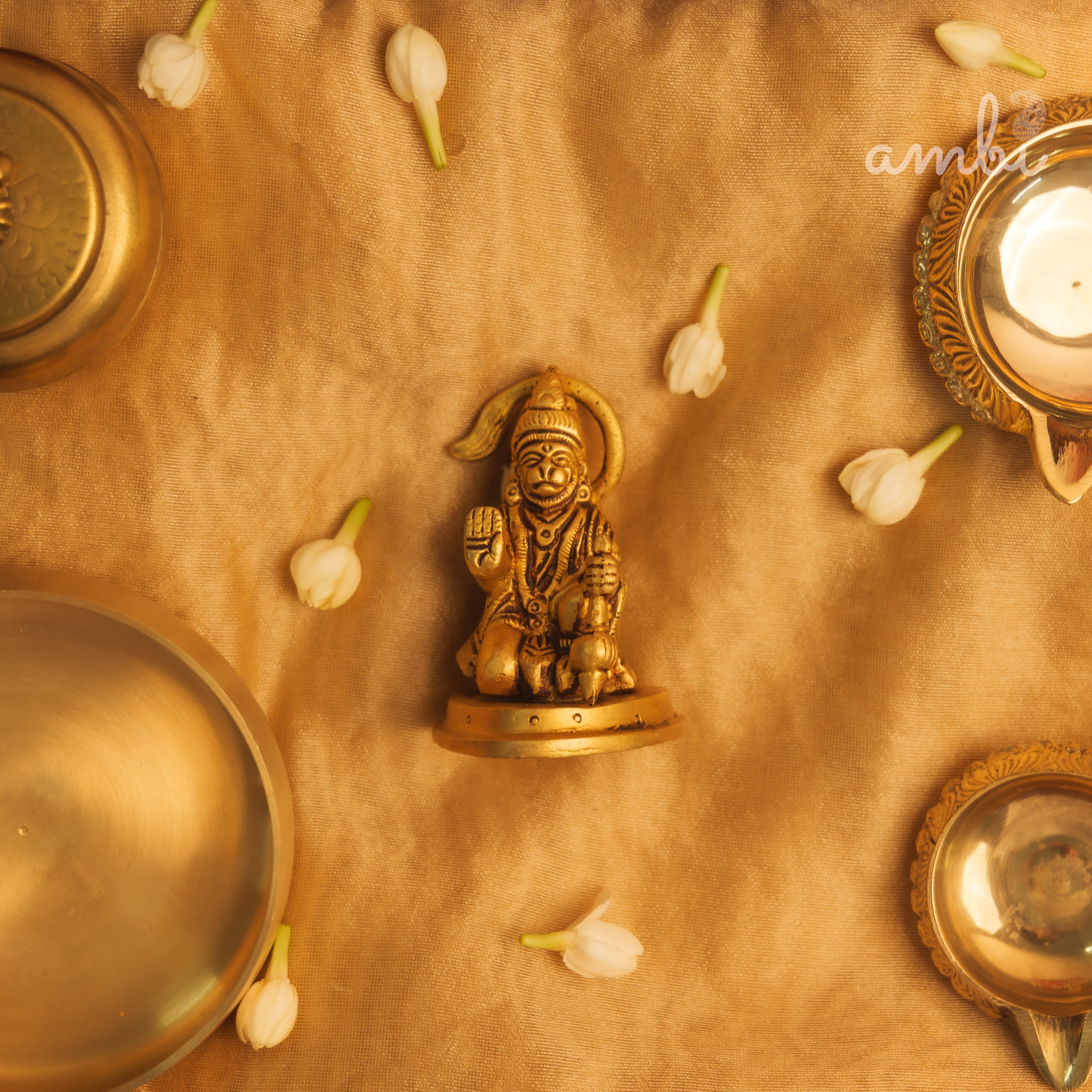 Pure Brass Hanuman Idol Giftbox