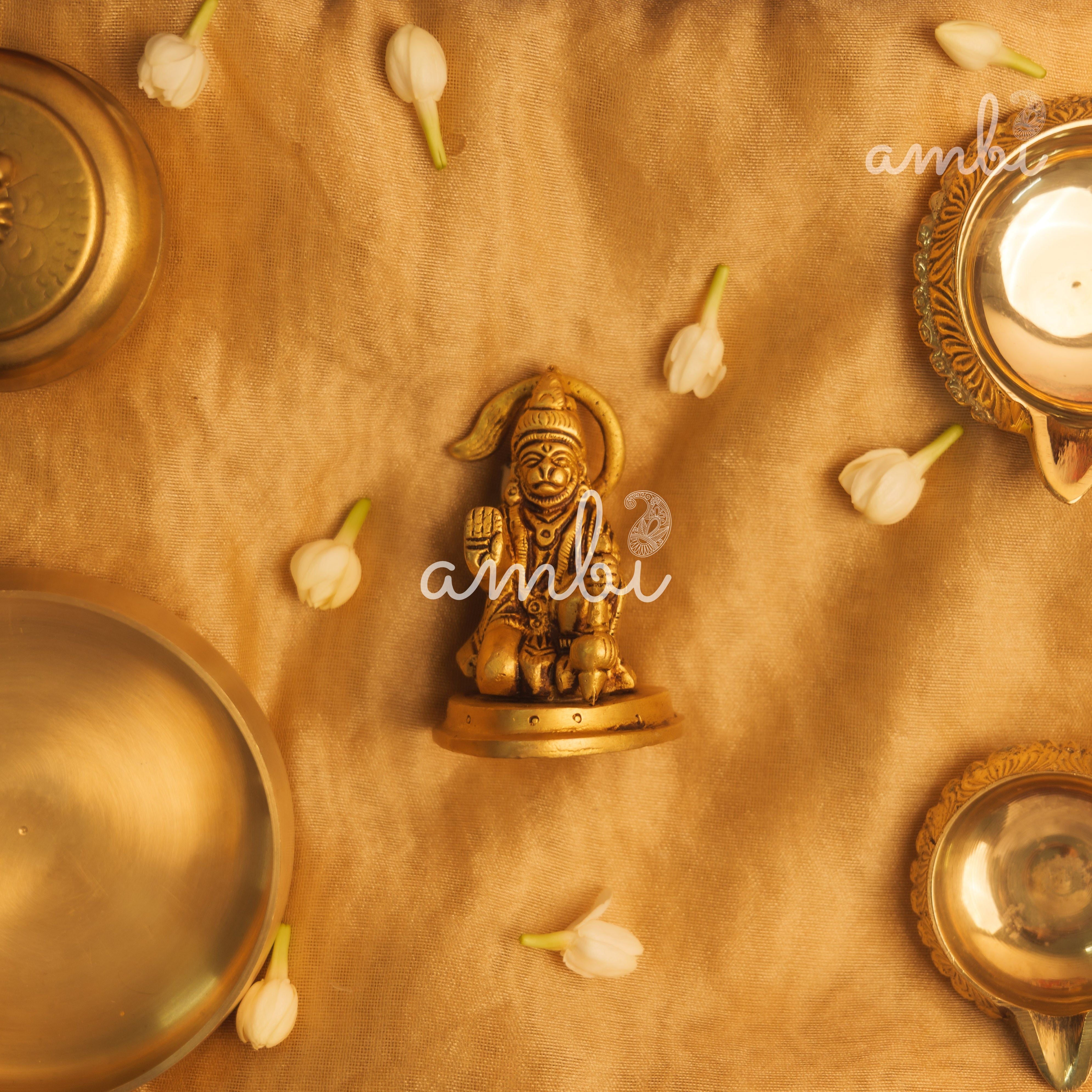 Pure Brass Hanuman Idol Giftbox