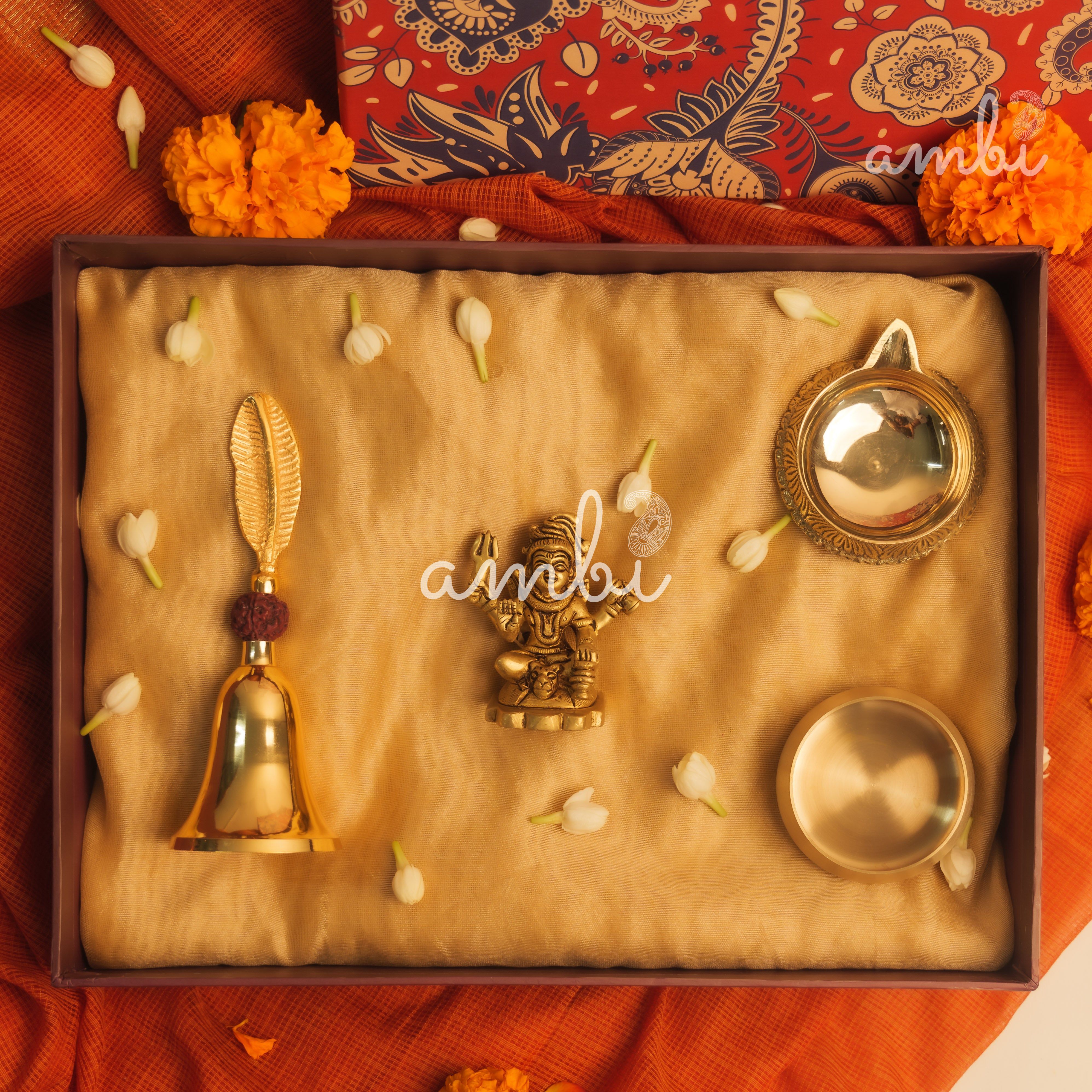Pure Brass Shivji Idol Giftbox