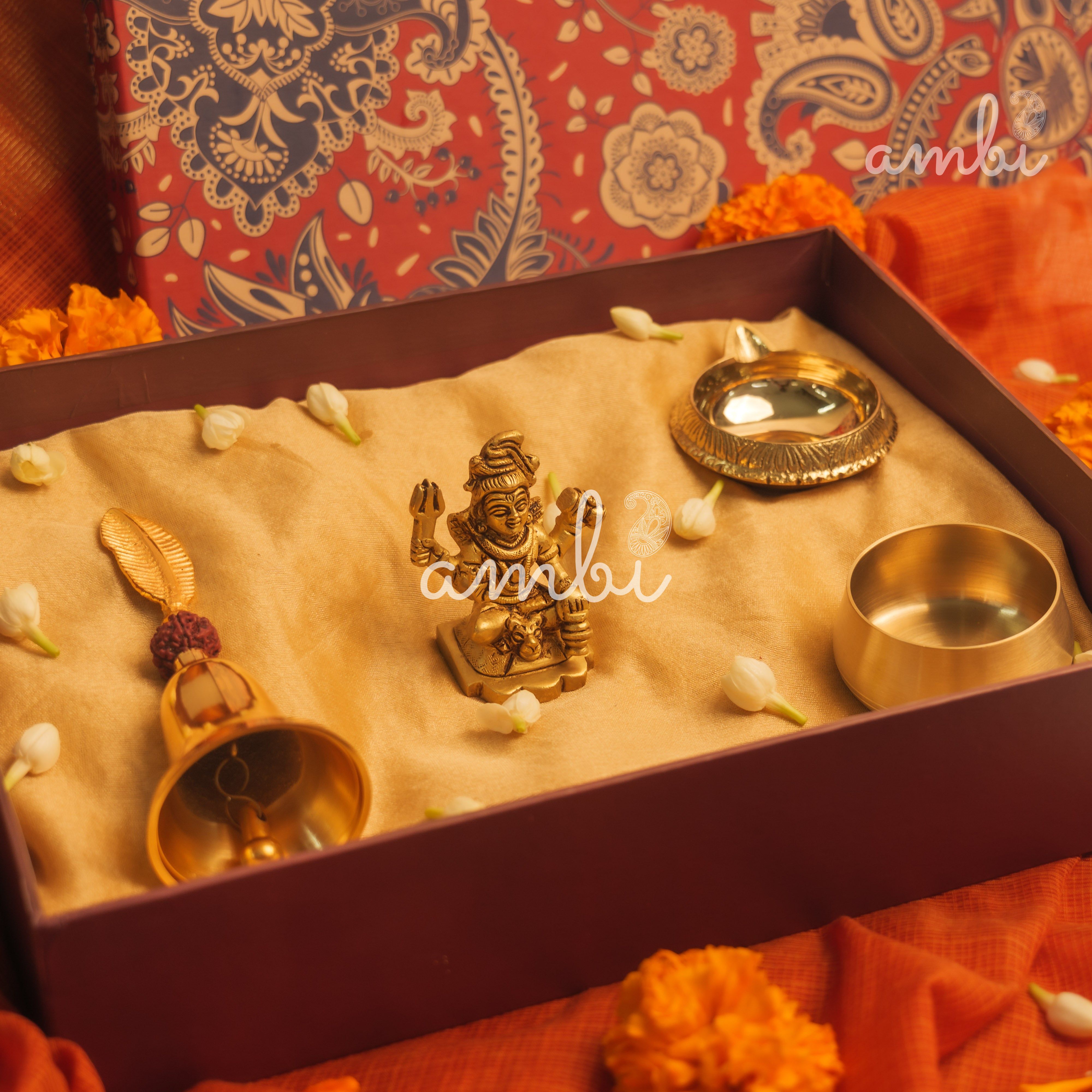 Pure Brass Shivji Idol Giftbox