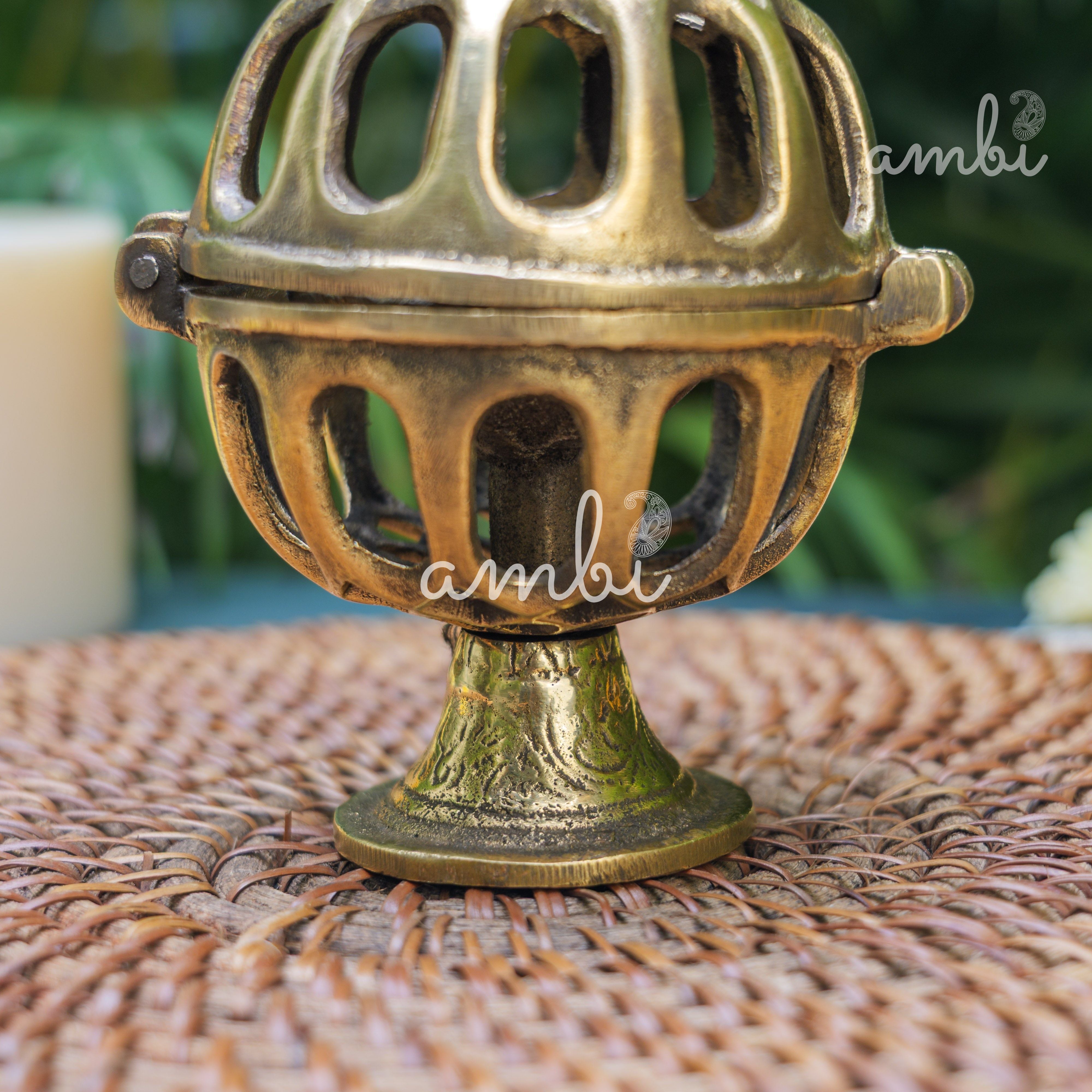 Ambi Pure Brass Vintage Dhoop Dani Incense Burner