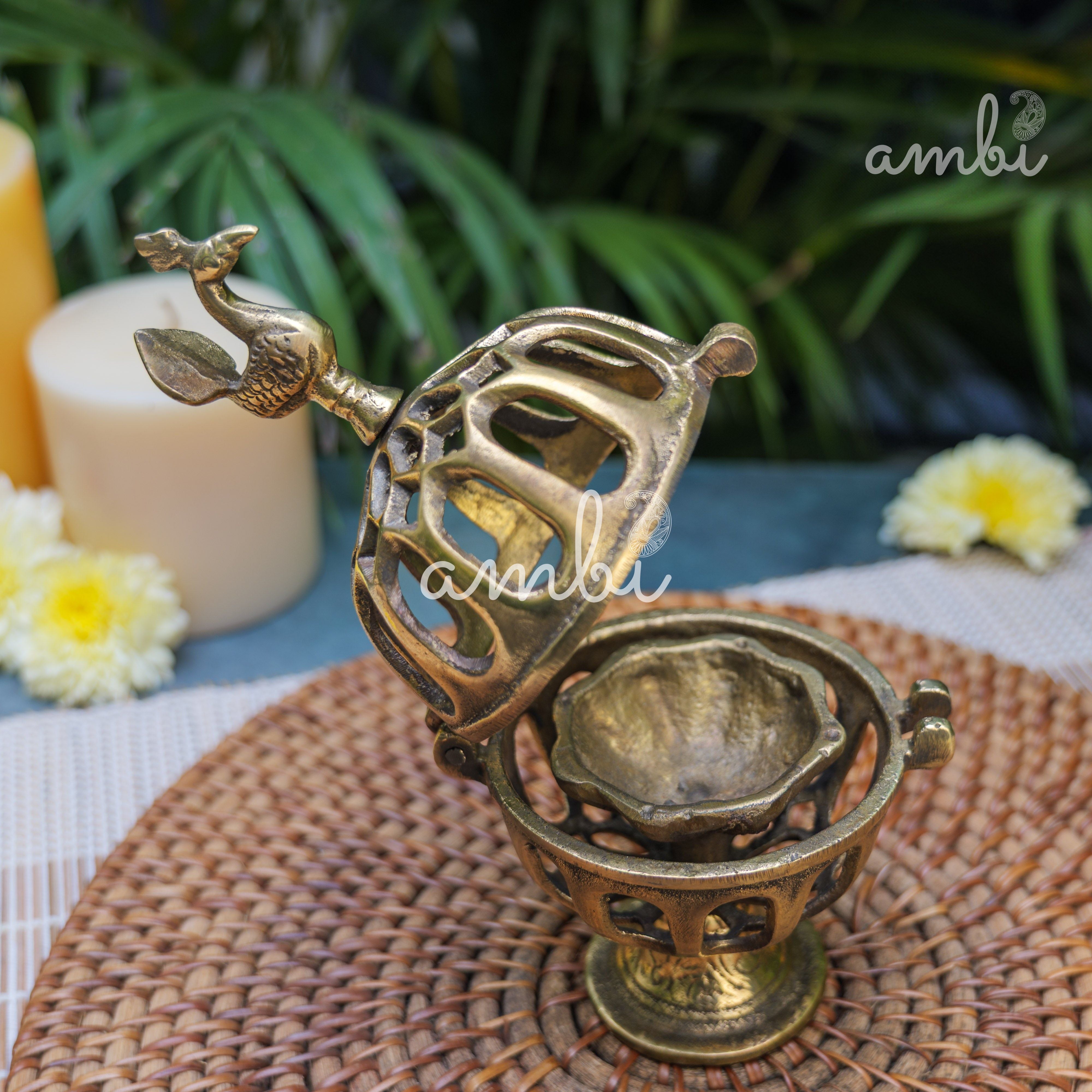 Ambi Pure Brass Vintage Dhoop Dani Incense Burner