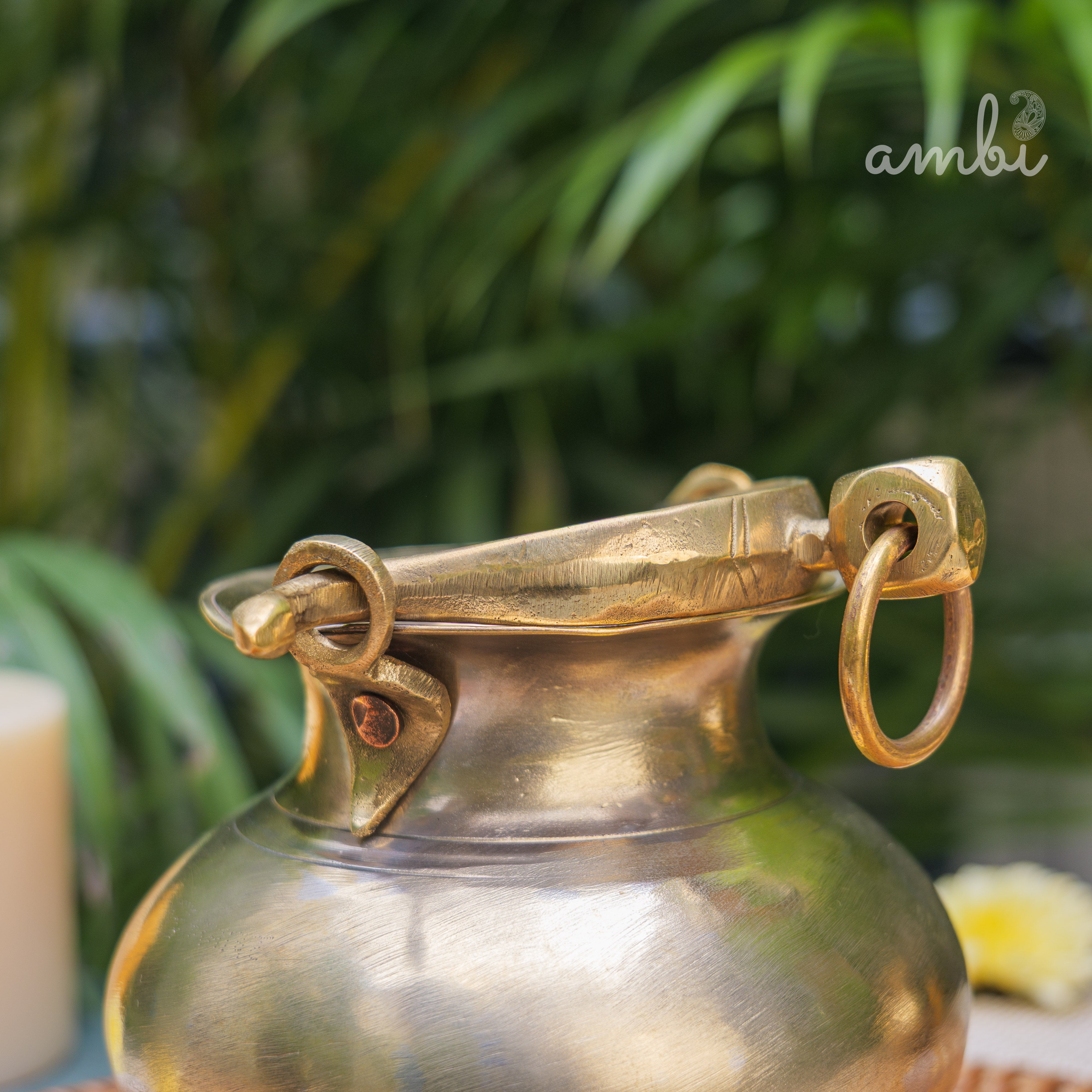 Handcrafted Vintage Heritage Brass Lota With Hanging Loop