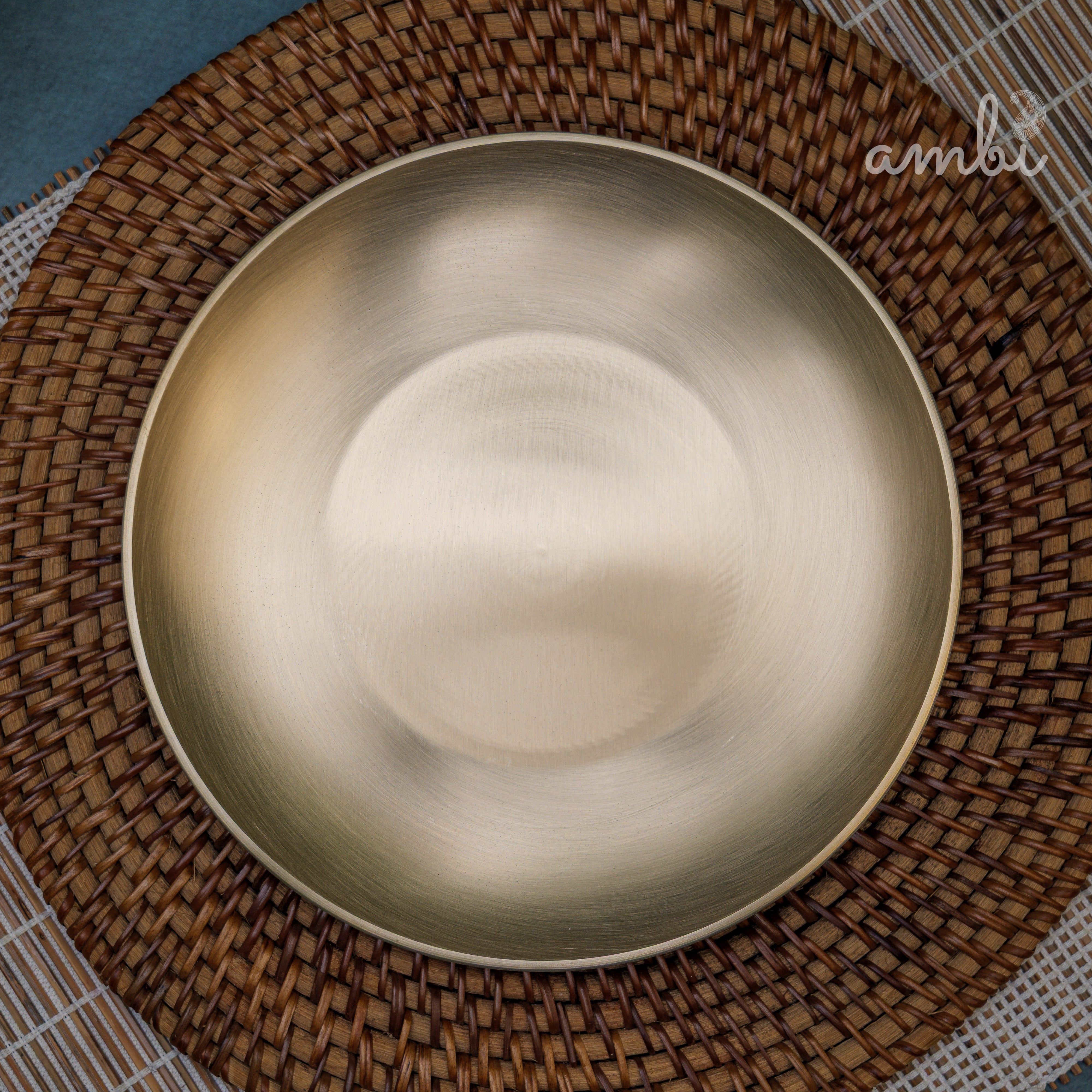 AMBI 100% Pure Lead Free Kansa Quarter Plate Handcrafted, Durable, Elegant Plate