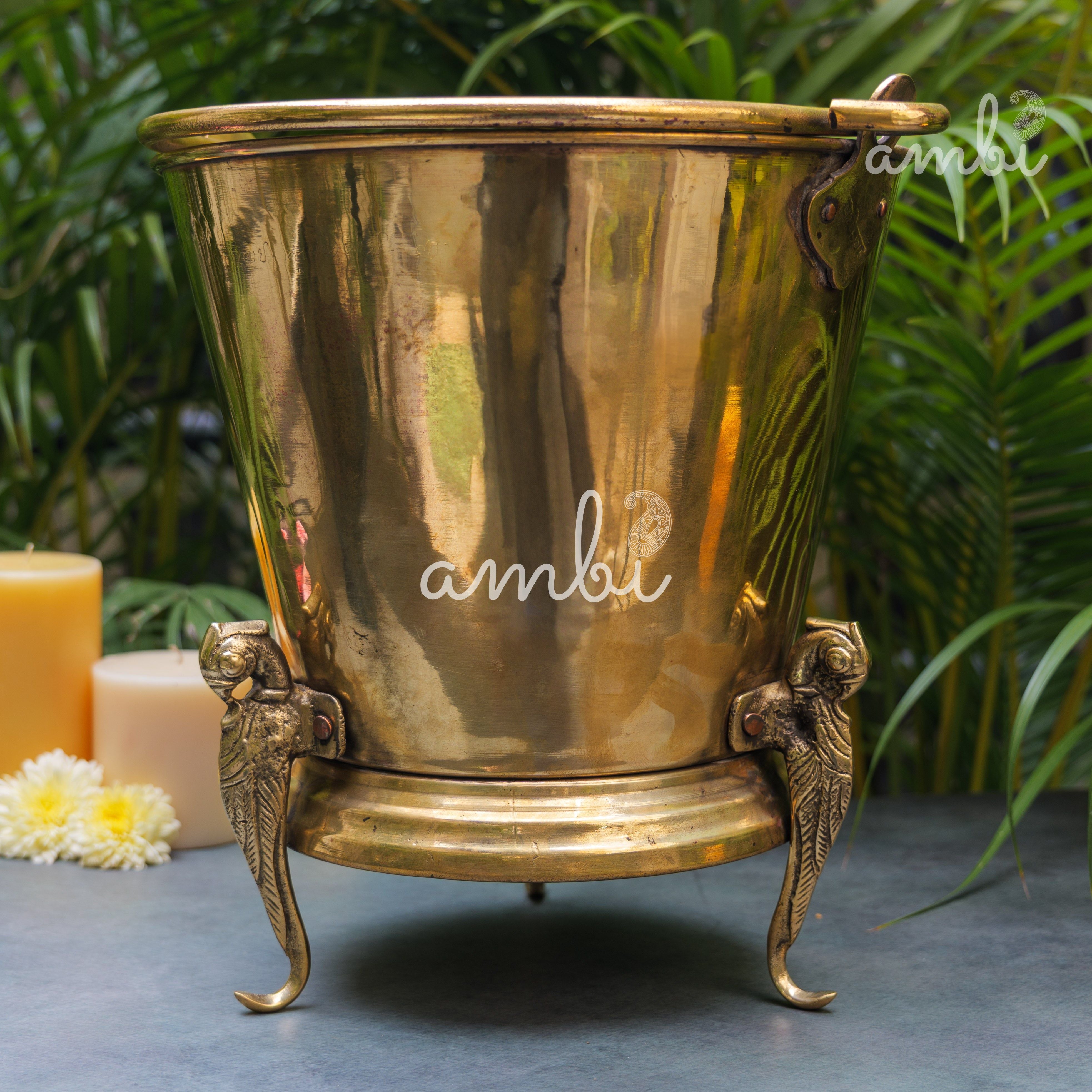 Vintage Brass Balti / Bucket / Vase