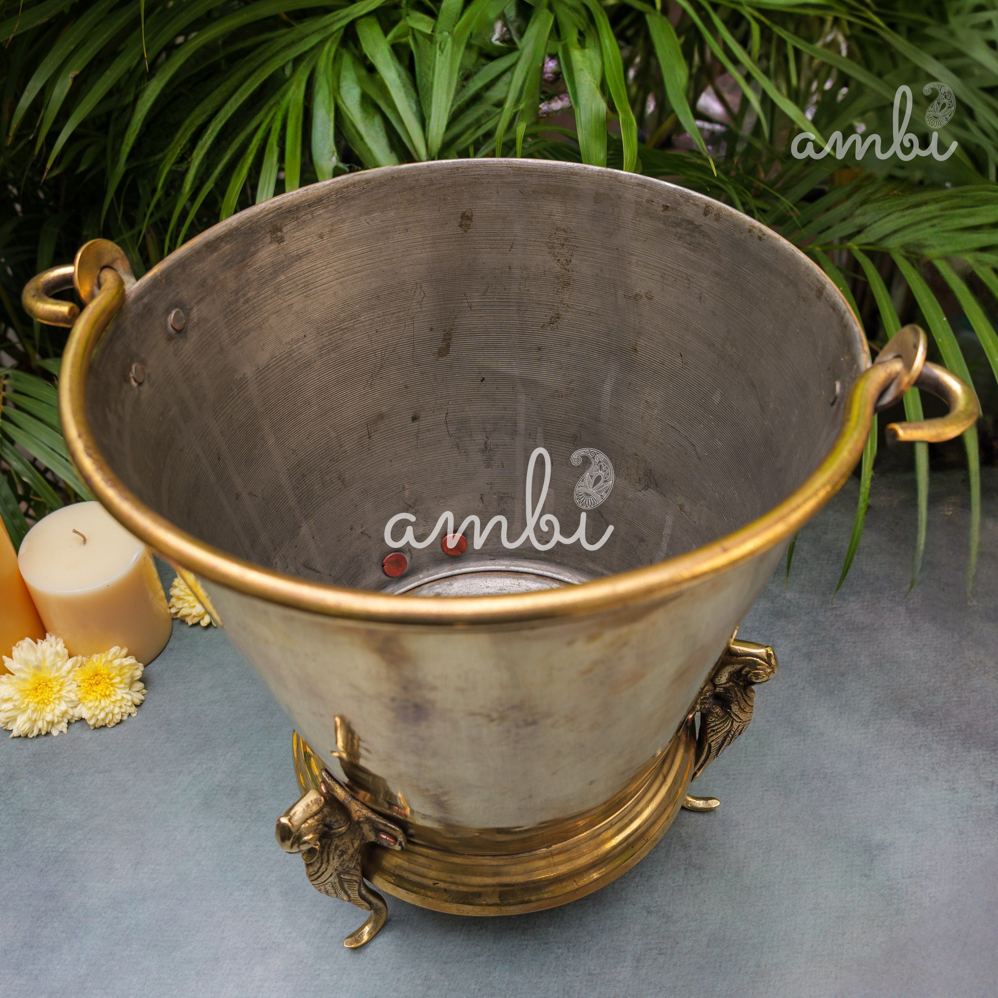 Vintage Brass Balti / Bucket / Vase