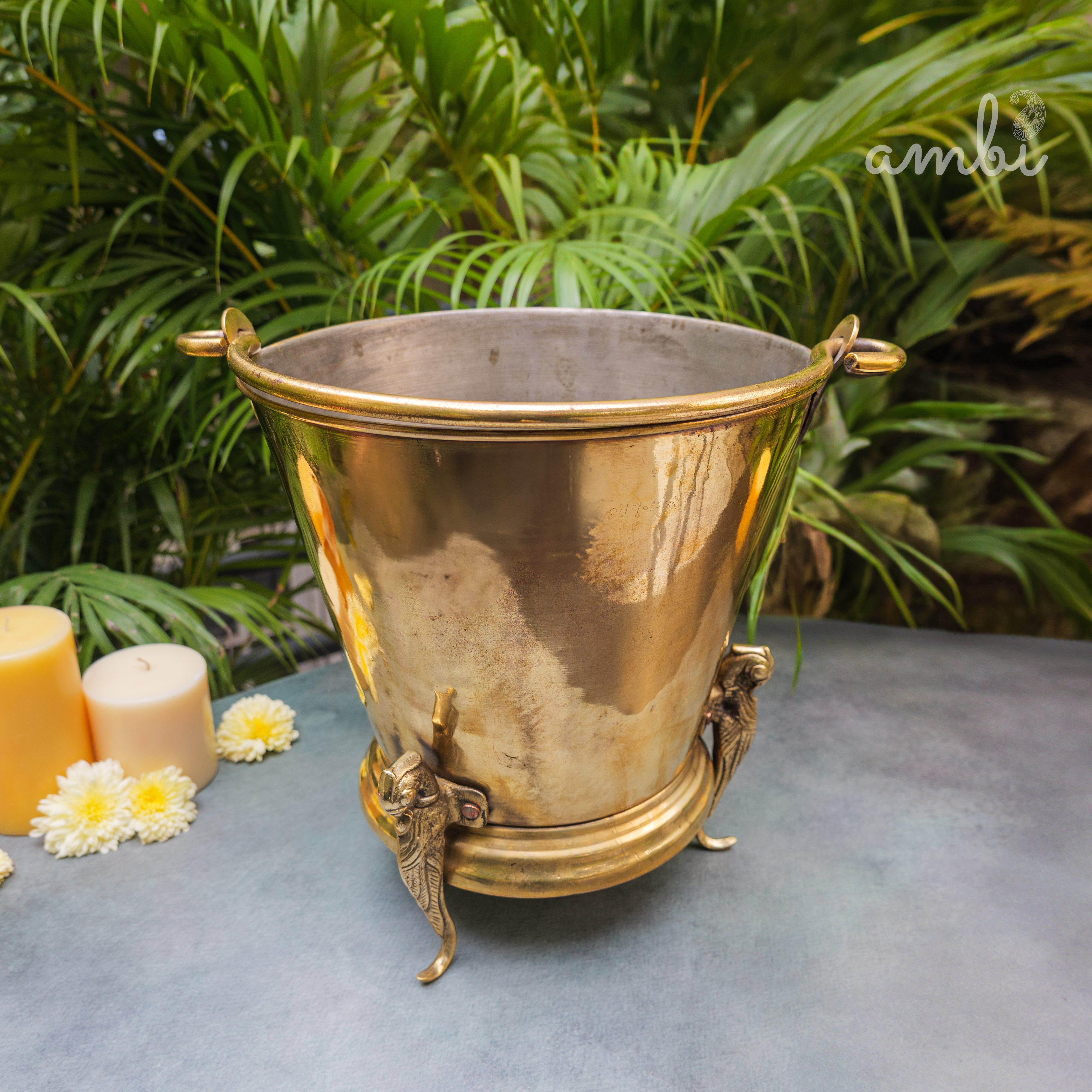 Vintage Brass Balti / Bucket / Vase