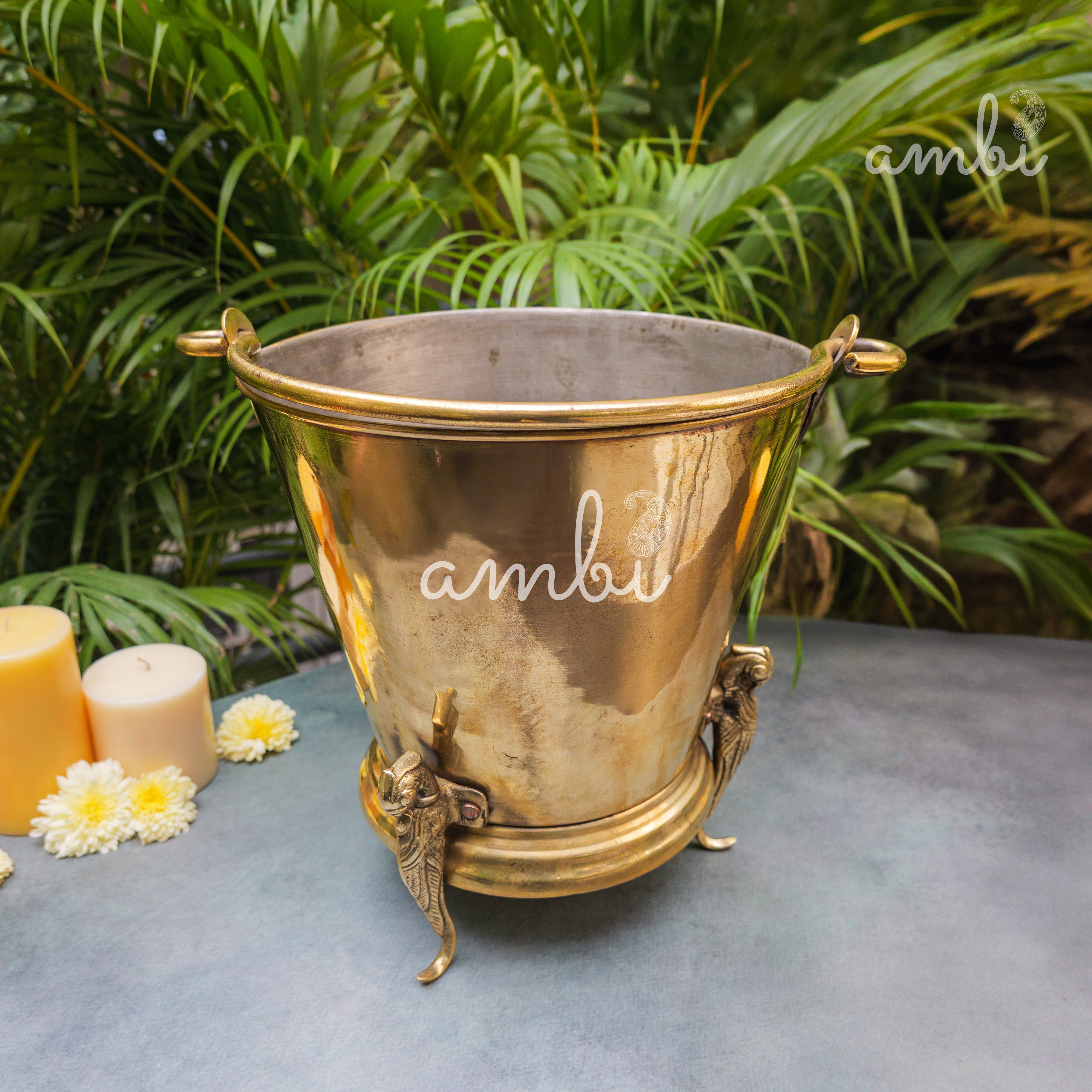 Vintage Brass Balti / Bucket / Vase
