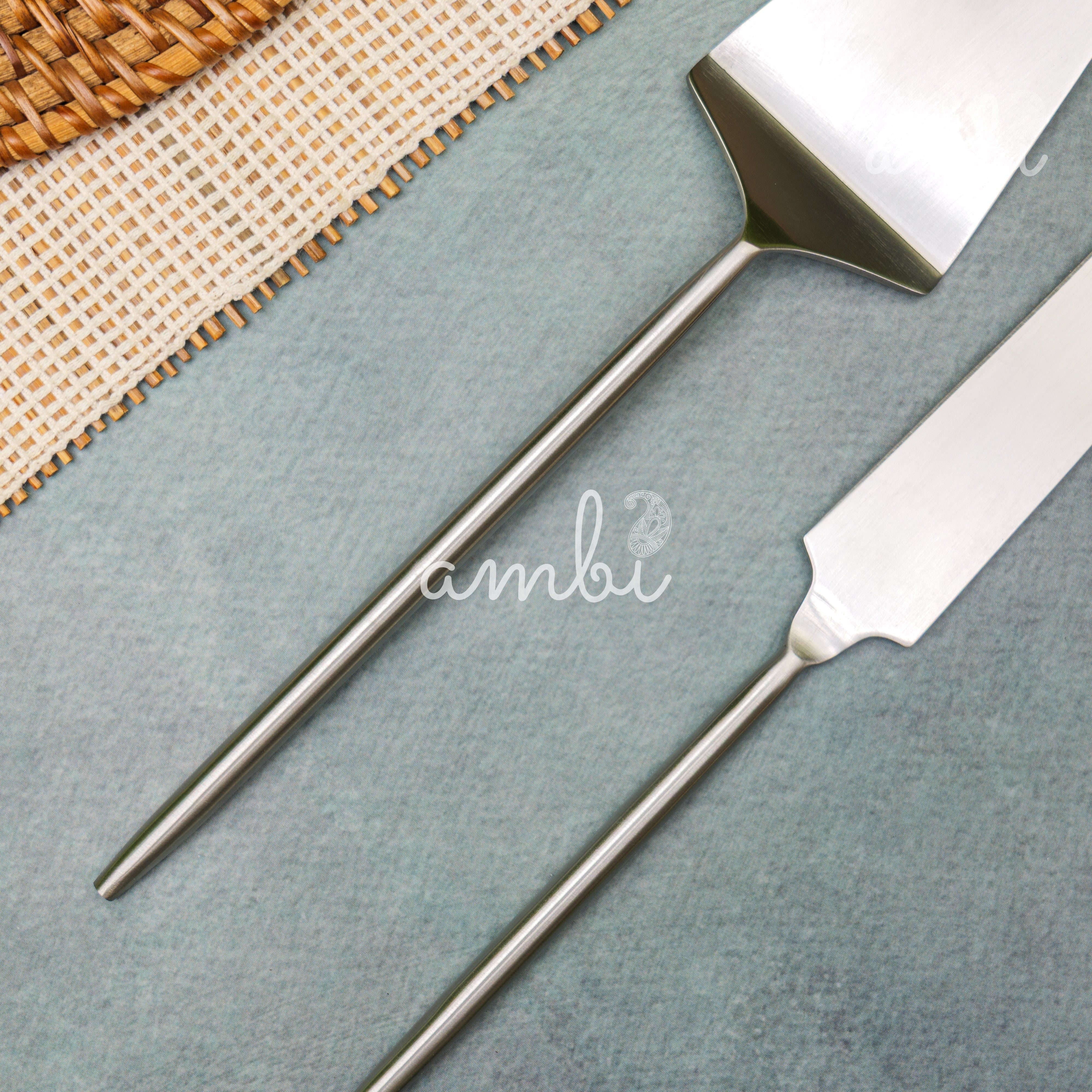 Exquisite Steel Cake Server Cutlery Set of 2