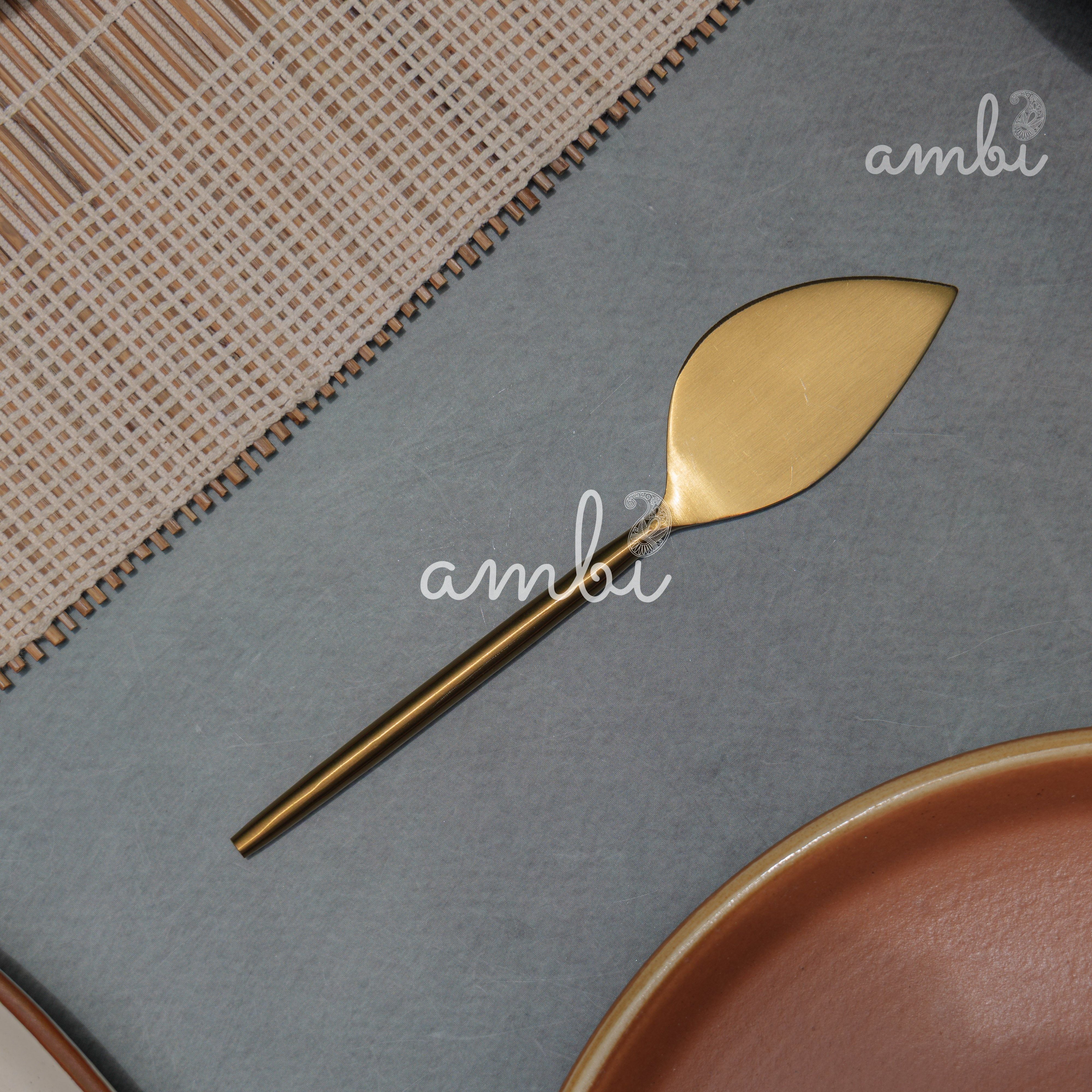 Exquisite Brass Cheese Knives Cutlery Set of 4