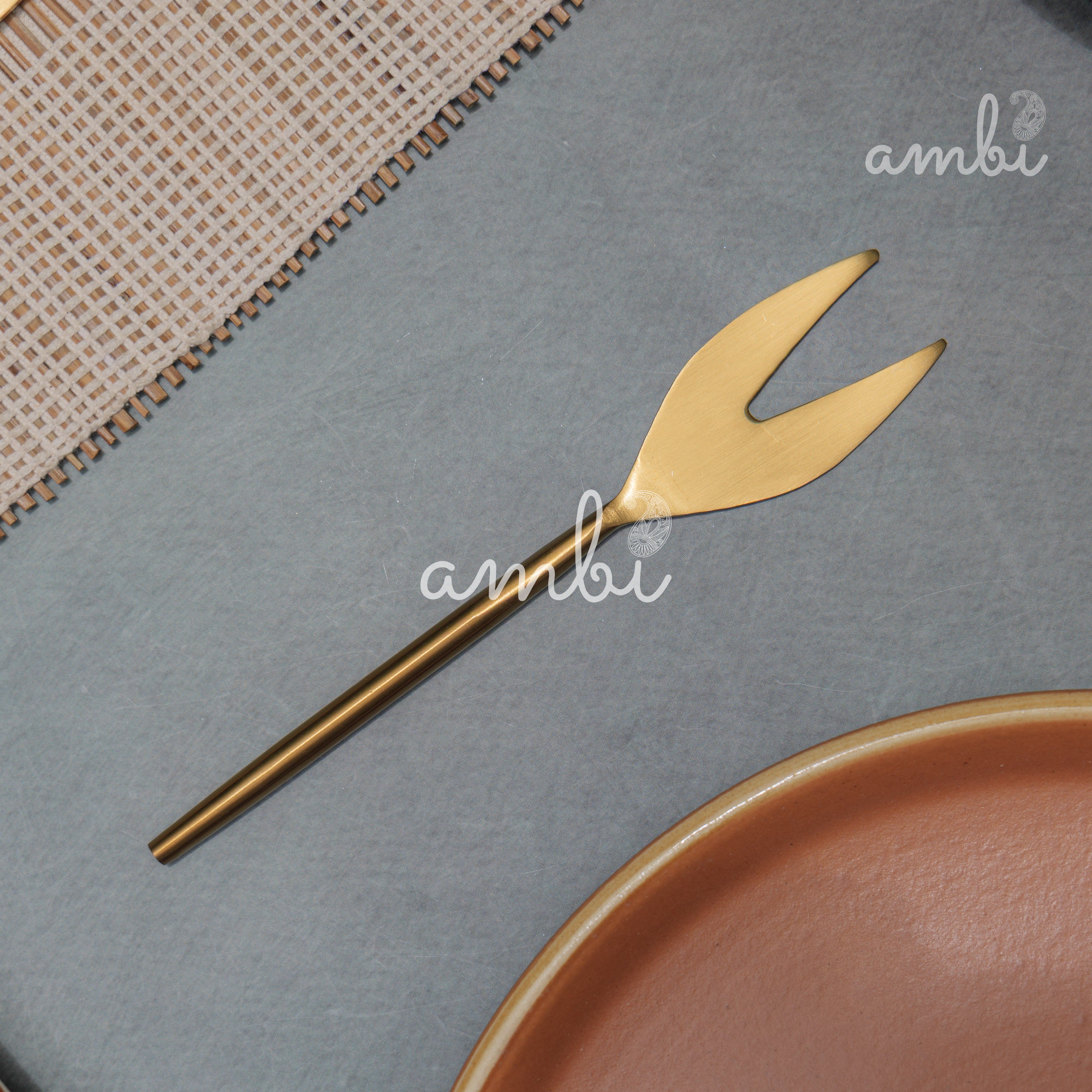 Exquisite Brass Cheese Knives Cutlery Set of 4