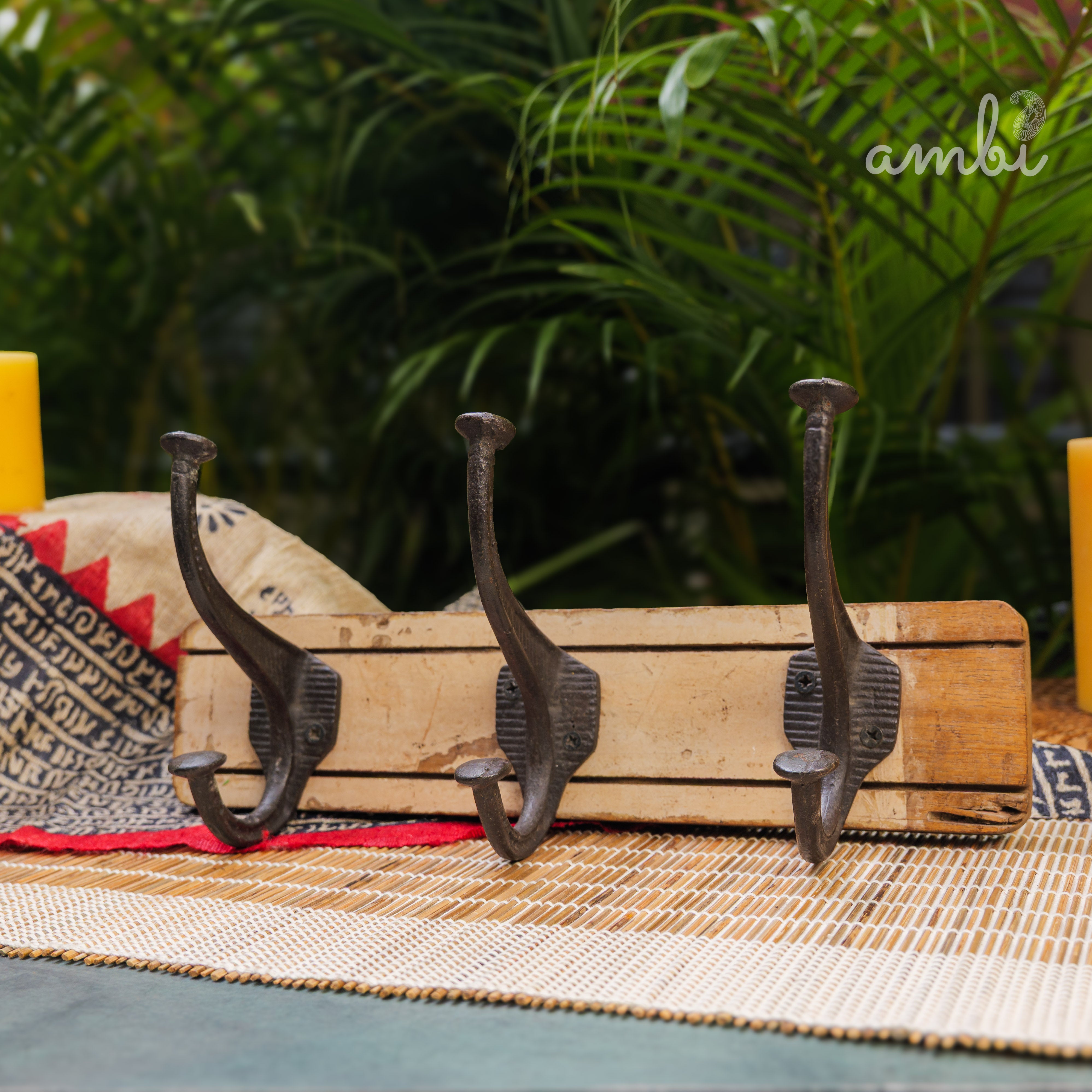 Ambi Vintage Style Wall Coat Hooks for Hanging