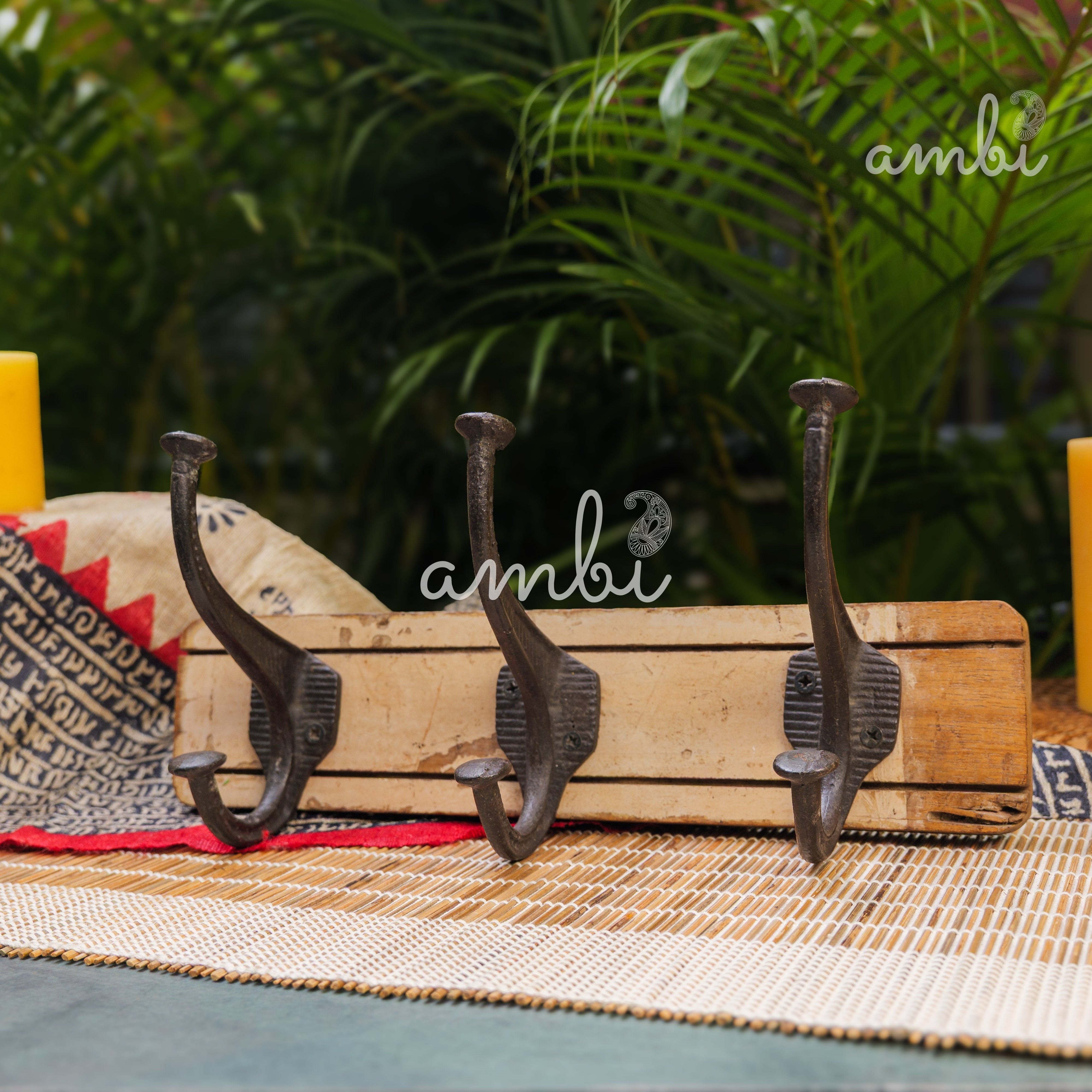 Ambi Vintage Style Wall Coat Hooks for Hanging